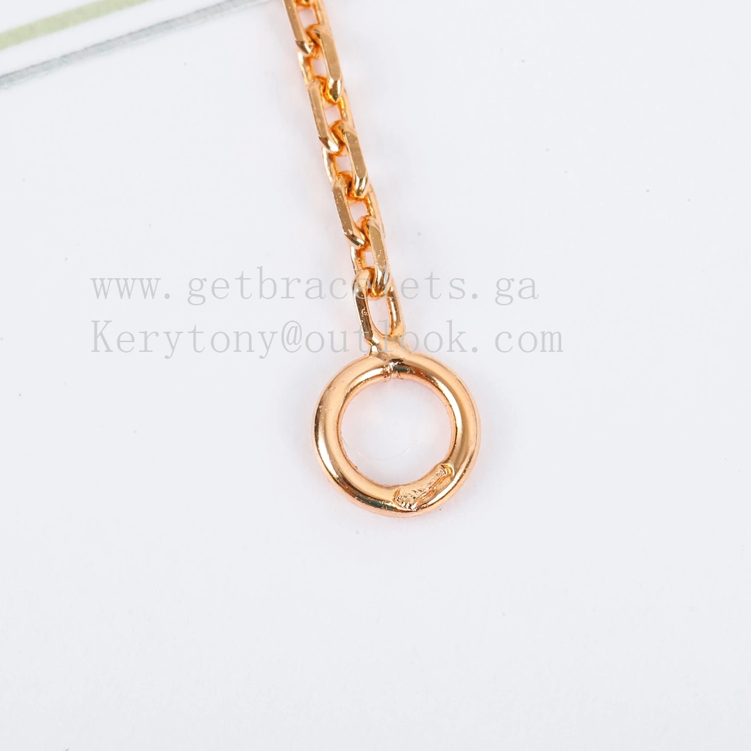 Van Cleef Arpels Vintage Alhambra Pendant Rose Gold With Diamond