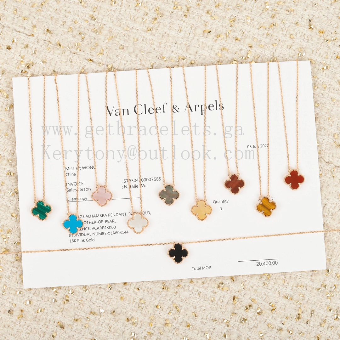 Van Cleef Arpels Vintage Alhambra Pendant Rose Gold