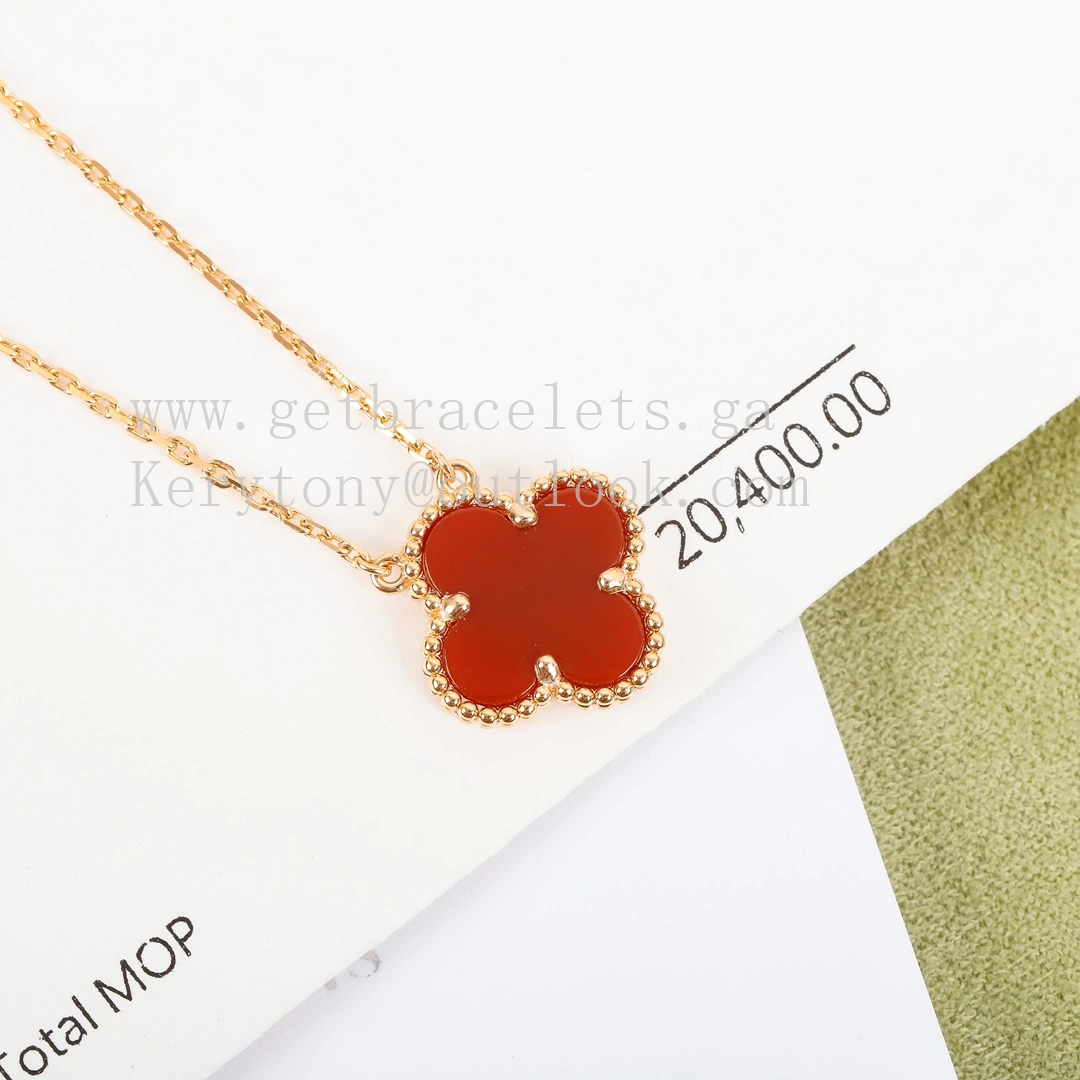 Van Cleef Arpels Vintage Alhambra Pendant Rose Gold