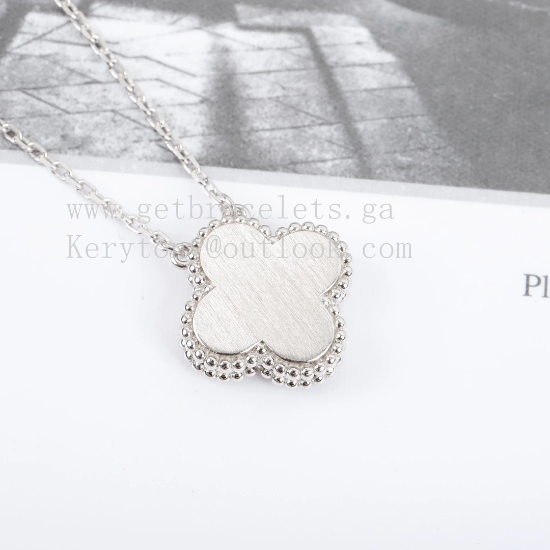 Van Cleef Arpels Vintage Alhambra Pendant Sliver Motifs With Diamond