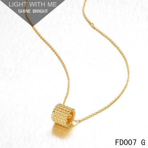 Van Cleef and Arpels Yellow Gold Perlee Pendant 5 rows