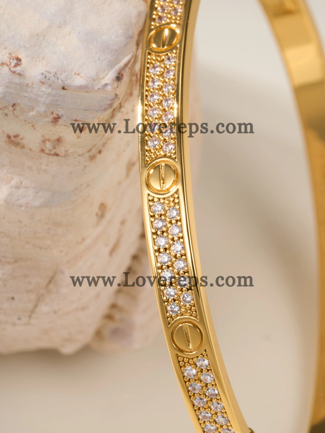Wax Setting) Cartier Love Bracelet Small Model With Pave Diamonds White Gold Yellow Gold Rose Gold