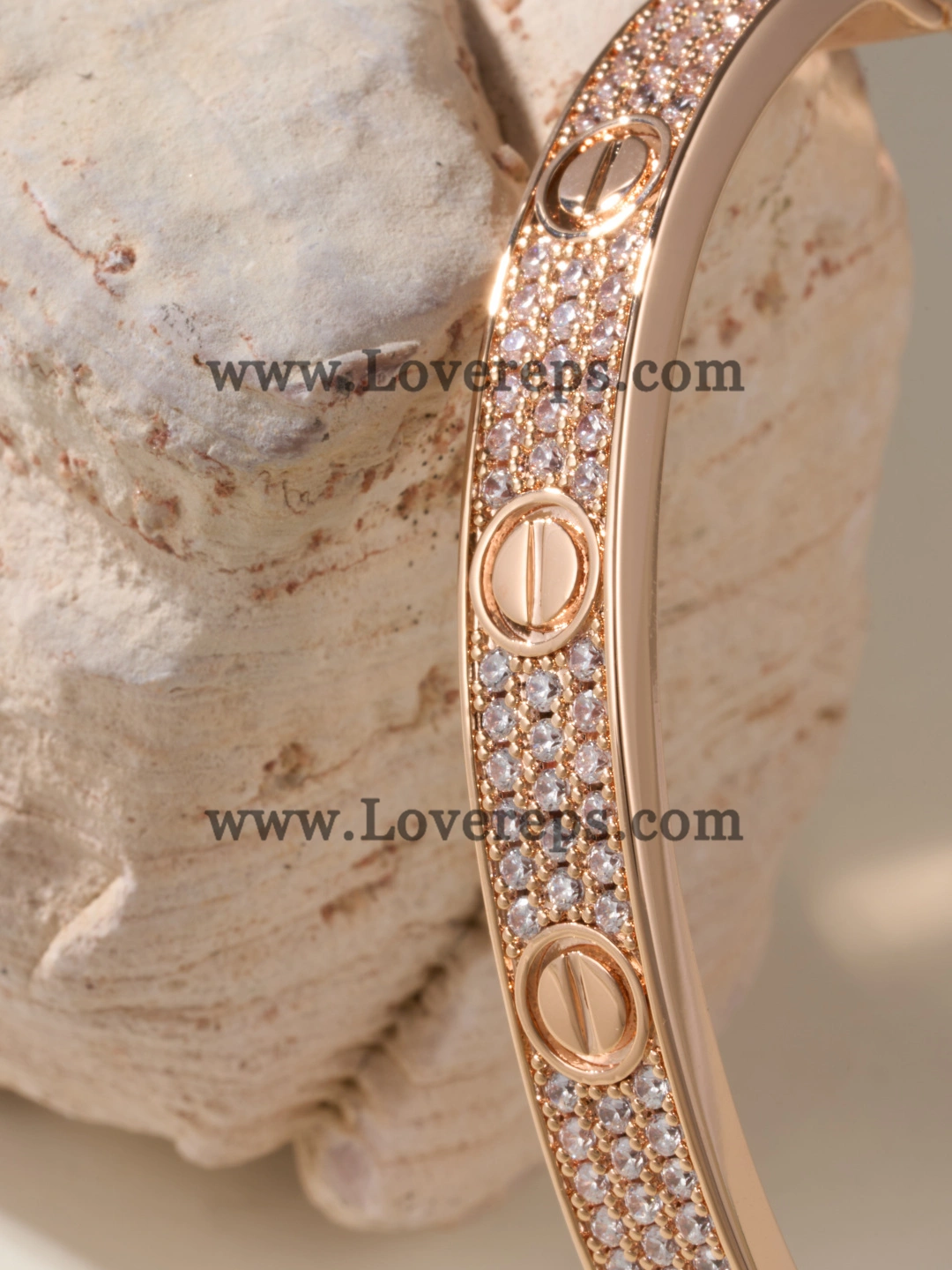 Wax Setting) Cartier Love Bracelet With Pave Diamonds Yellow Gold Rose Gold White Gold