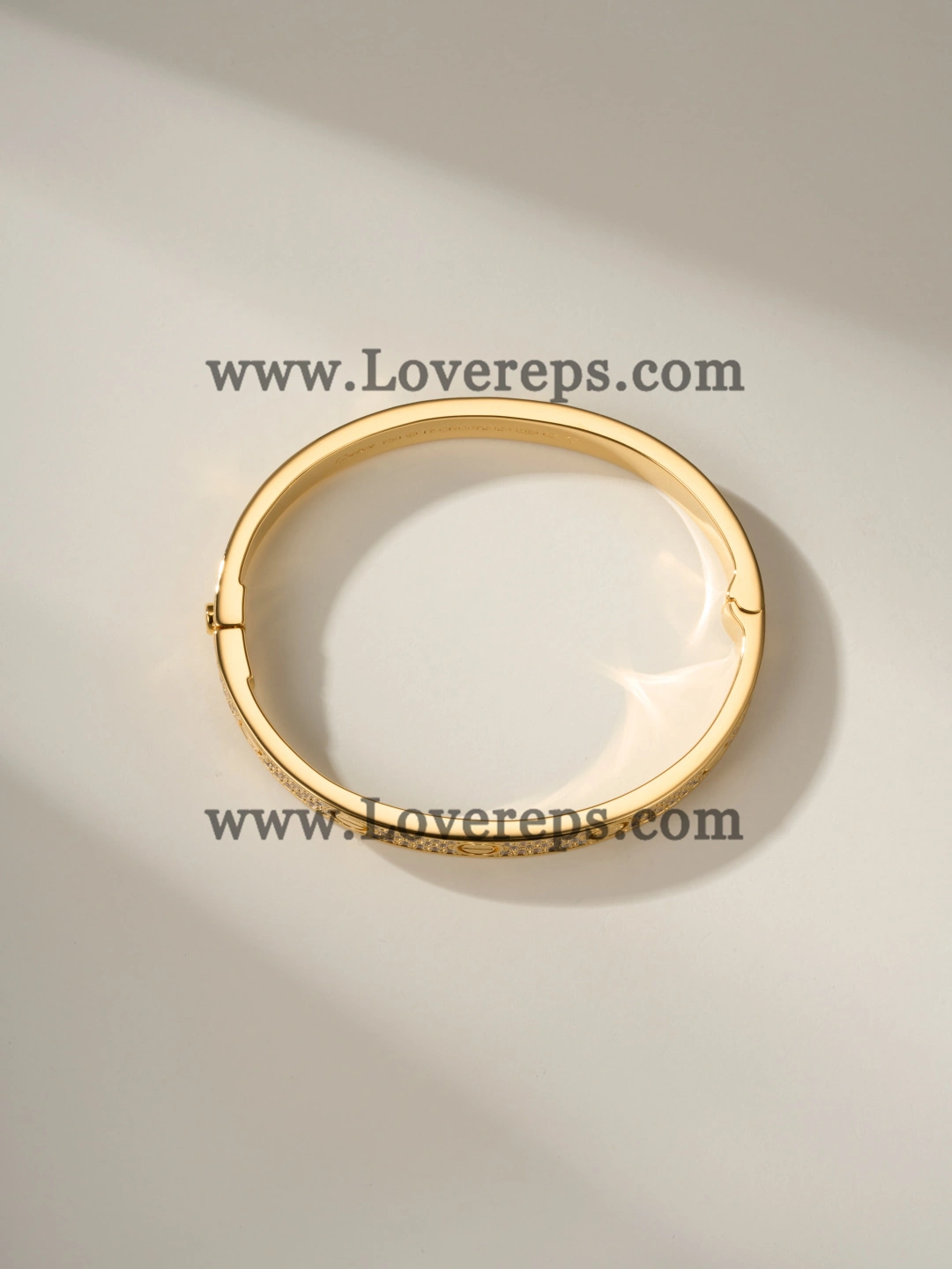 Wax Setting) Cartier Love Bracelet With Pave Diamonds Yellow Gold Rose Gold White Gold