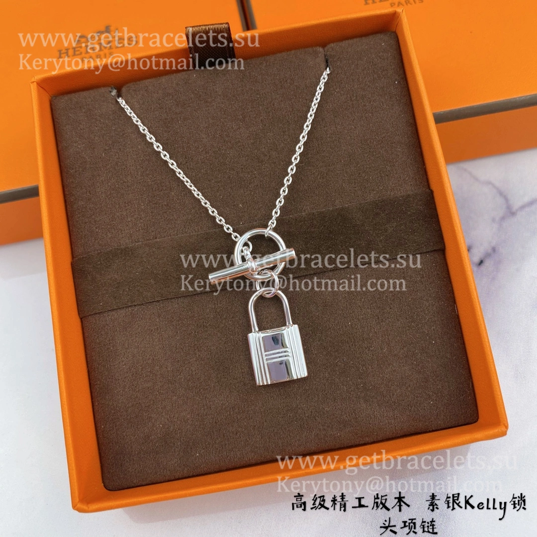 Wholesale Hermes Cadenas Kelly Pendant in Sliver