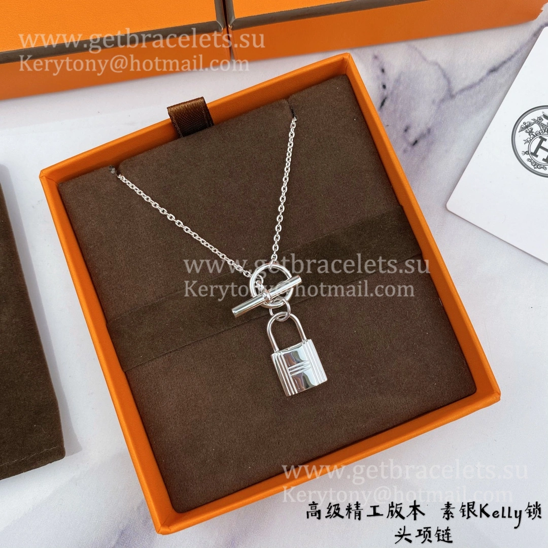 Wholesale Hermes Cadenas Kelly Pendant in Sliver
