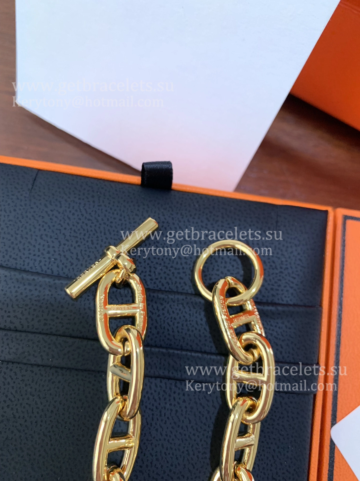 Women’s Best Price Hermes Chaine D’Ancre Necklace Large Yellow Gold White Gold