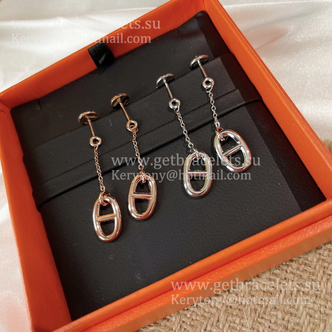 Women’s Latest Style Hermes Farandole Earrings Rose Gold White Gold