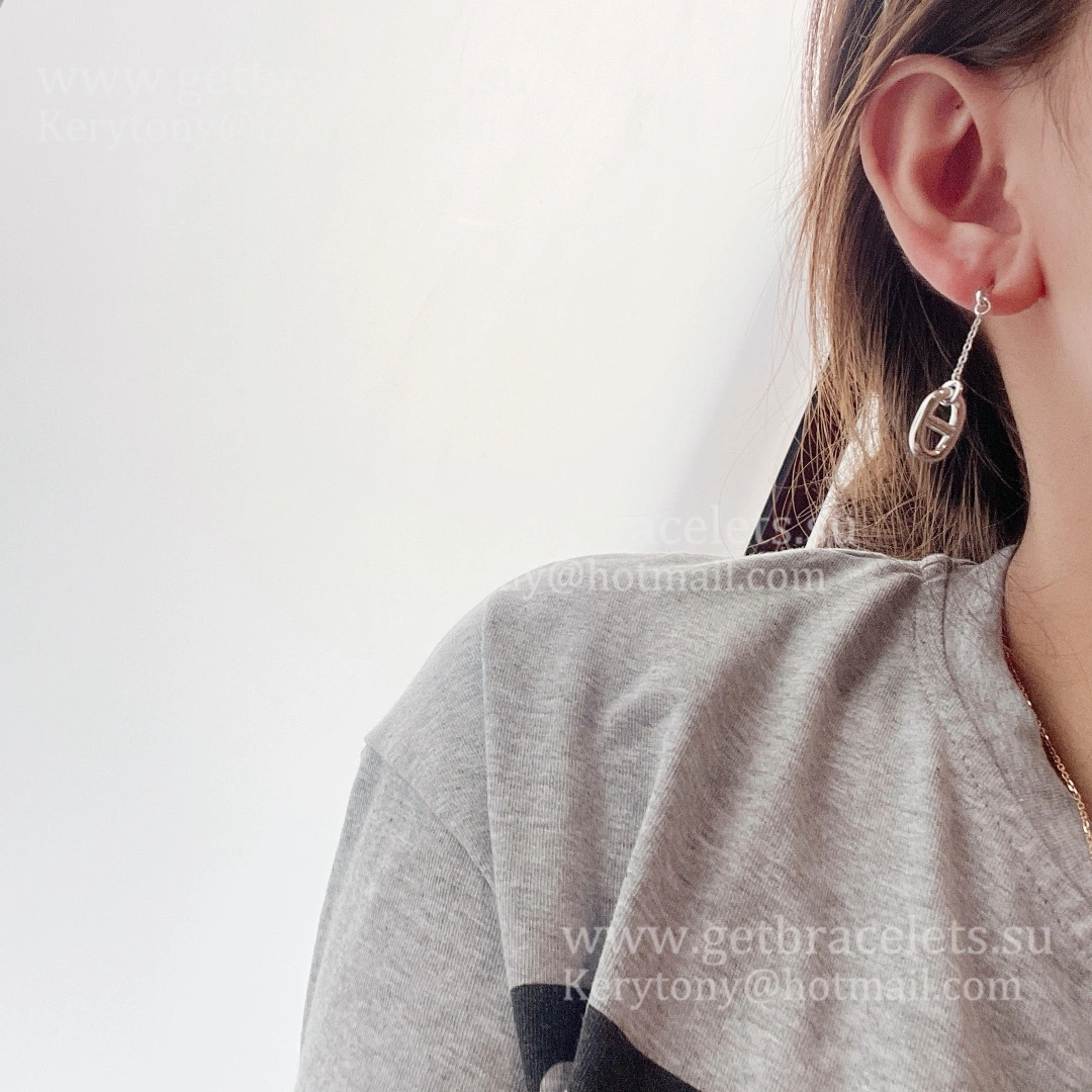 Women’s Latest Style Hermes Farandole Earrings Rose Gold White Gold