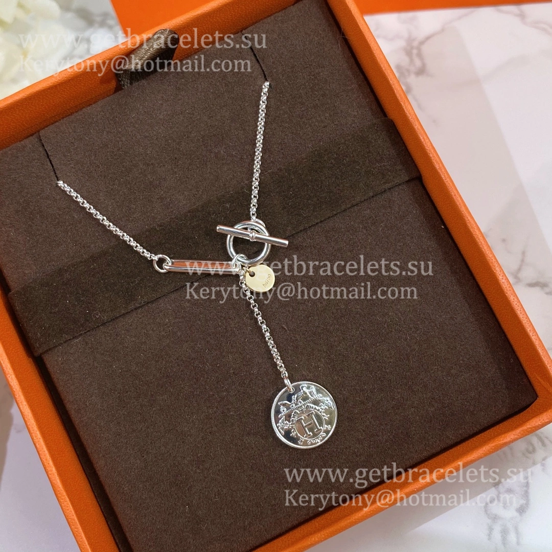 Worthy Hermes Ex-Libris Pendant White Gold With 1 Diamonds