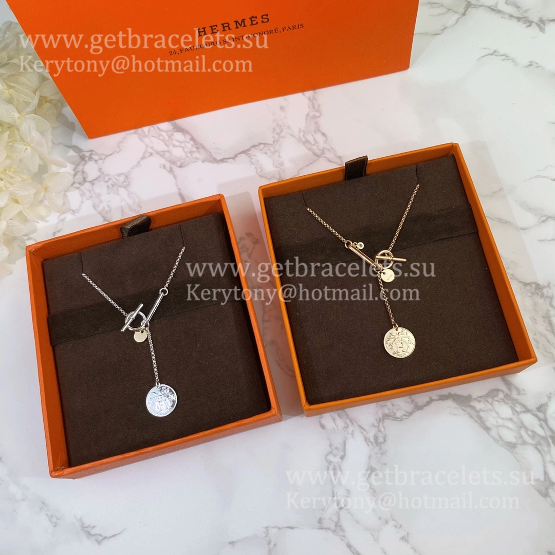 Worthy Hermes Ex-Libris Pendant White Gold With 1 Diamonds