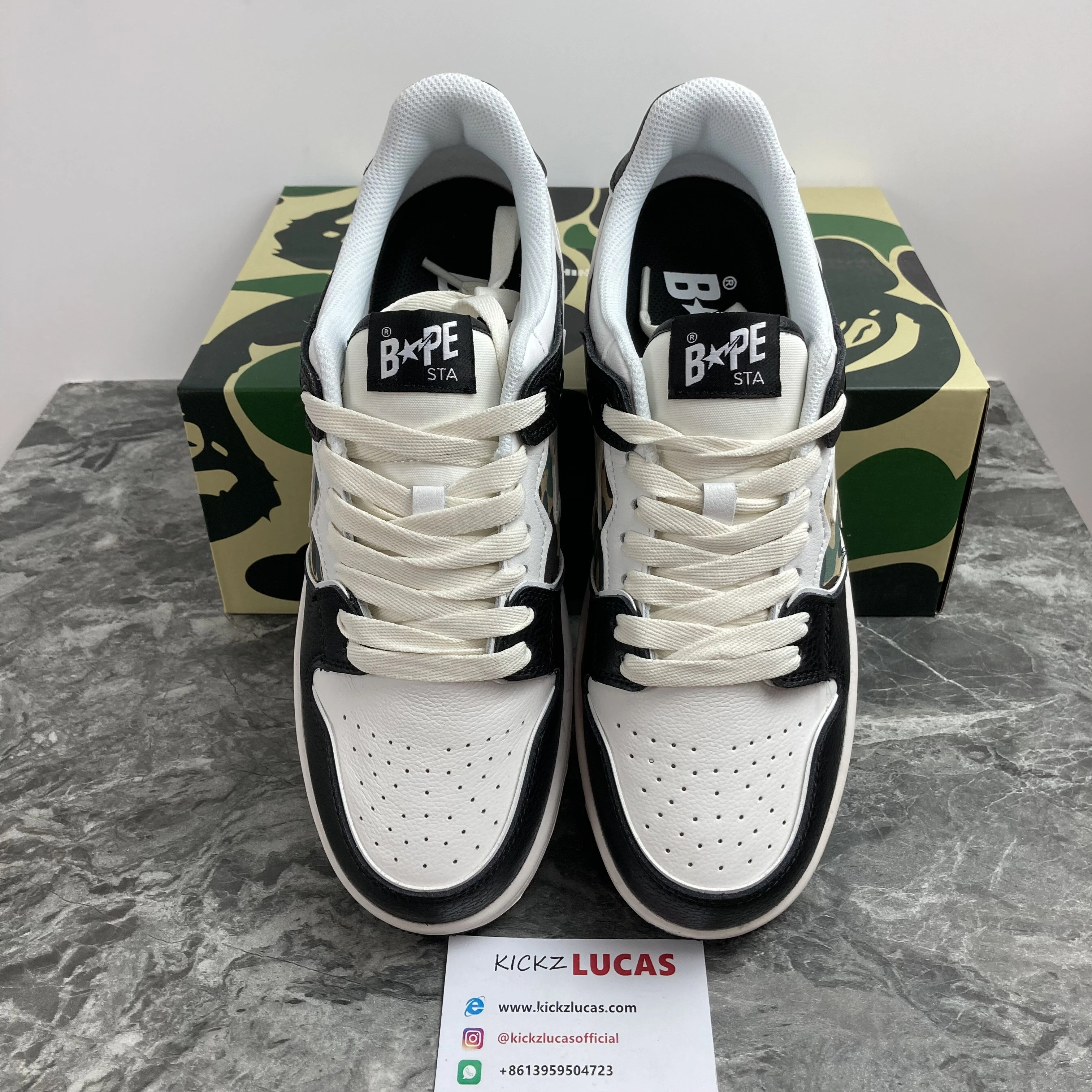 A Bathing Ape Bape SK8 Sta Black 1H20-191- Comfortable 695