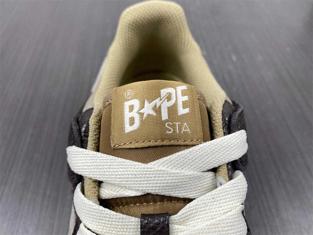 A Bathing Ape Bape SK8 Sta Brown Ivory FashionForward 699
