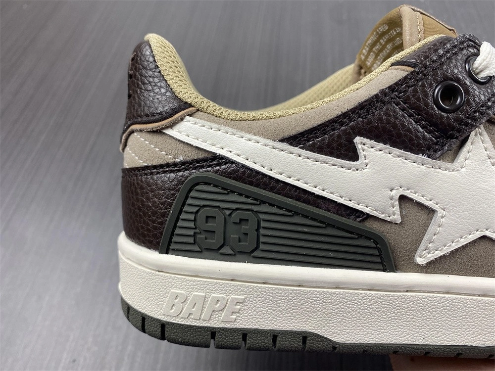 A Bathing Ape Bape SK8 Sta Brown Ivory FashionForward 699