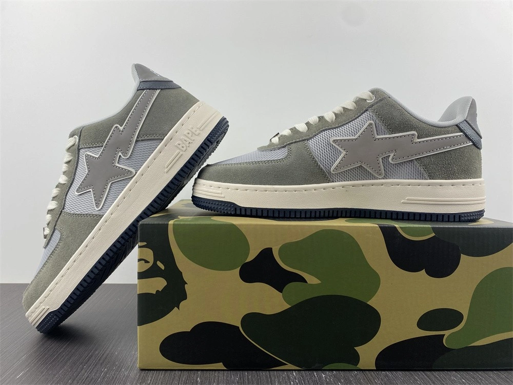 FastDry A Bathing Ape Bape SK8 Sta Green Grey 686