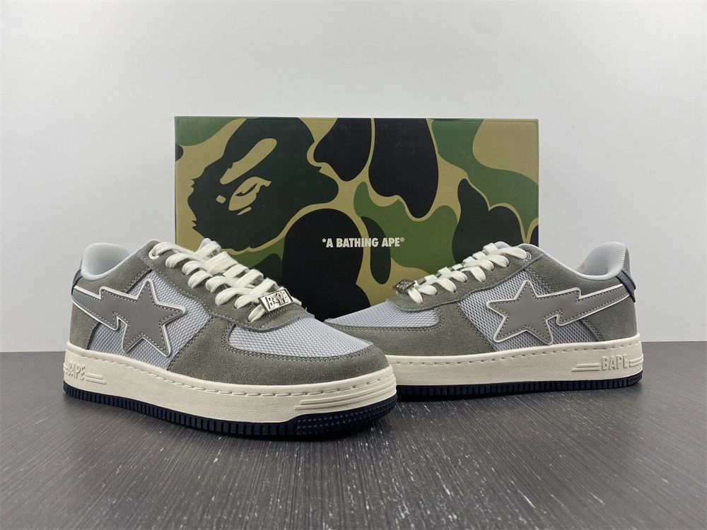 FastDry A Bathing Ape Bape SK8 Sta Green Grey 686