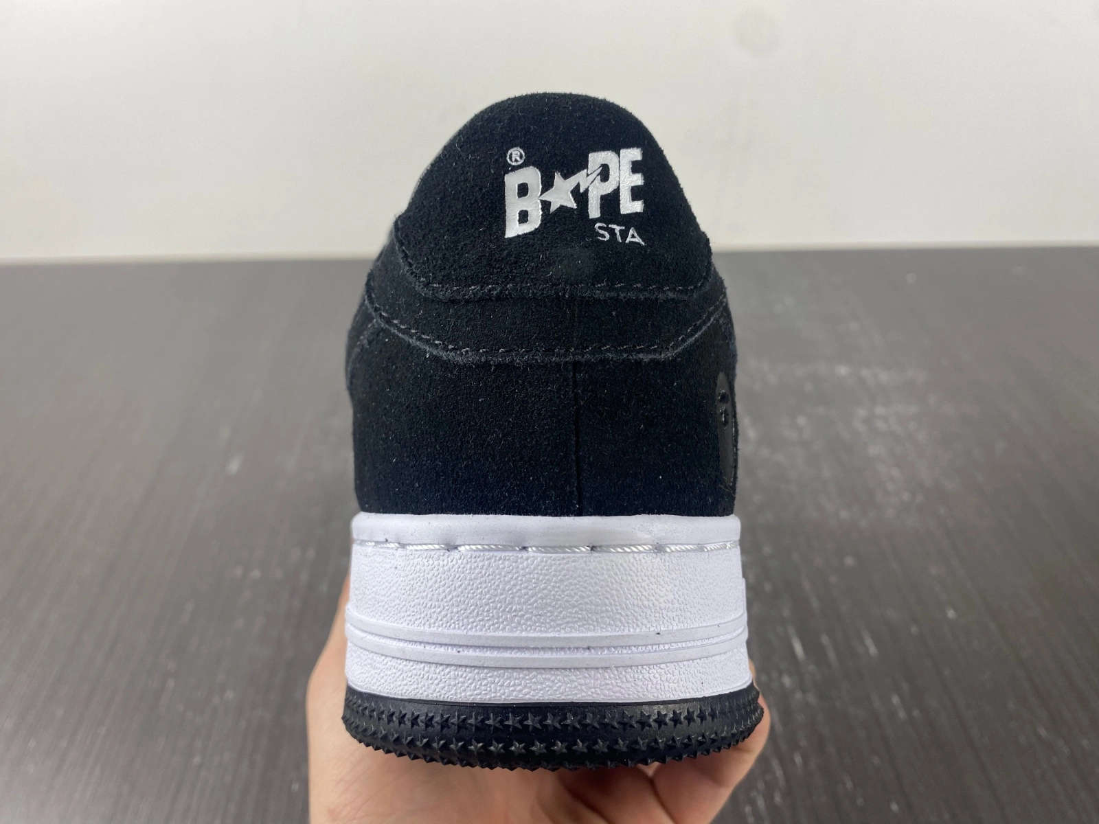 Snug A Bathing Ape Bape Sta Black Suede 1H70-191- 672