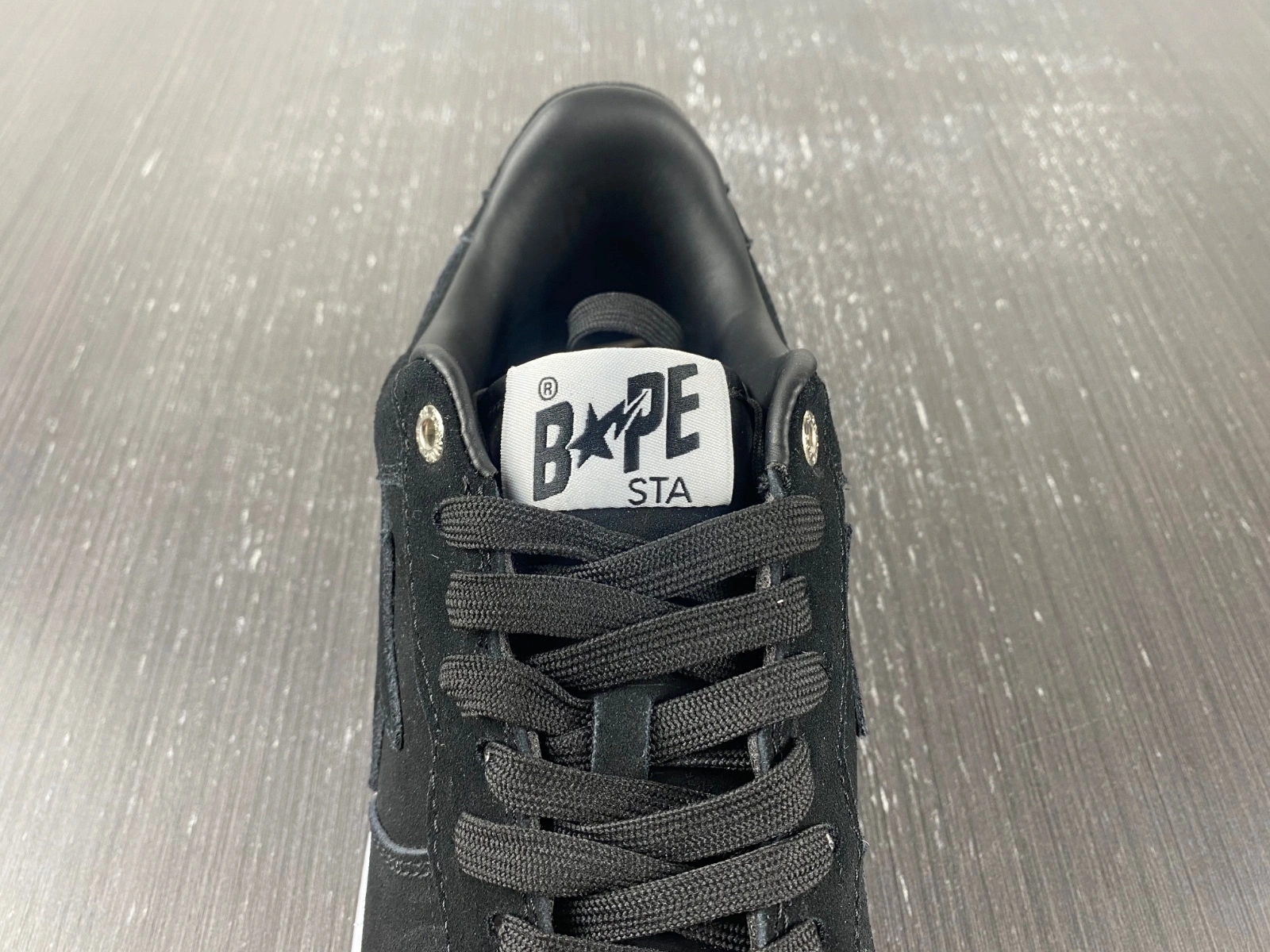 Snug A Bathing Ape Bape Sta Black Suede 1H70-191- 672
