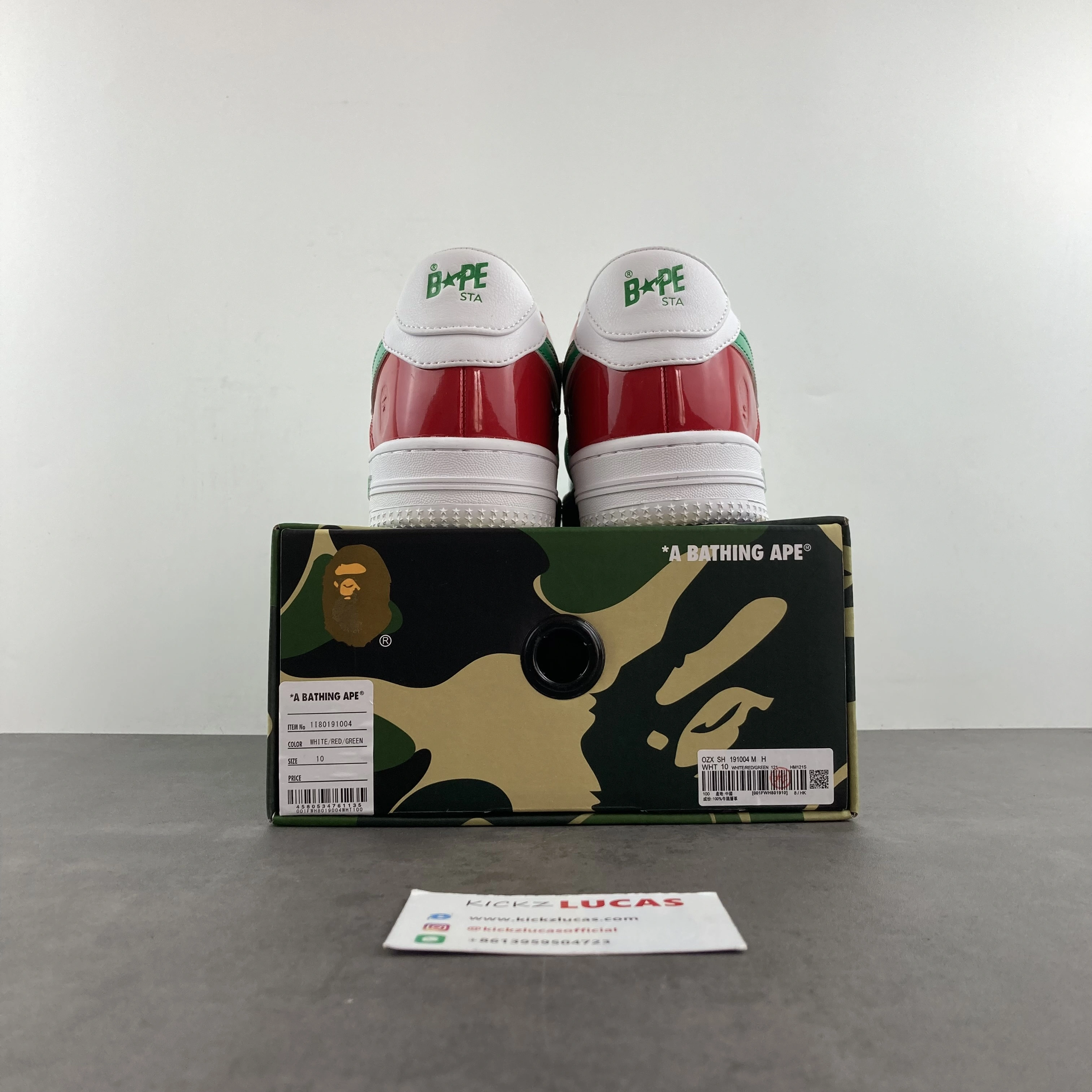 Refined A Bathing Ape Bape Sta Italy 1I80-291-004 1I80-191- 682