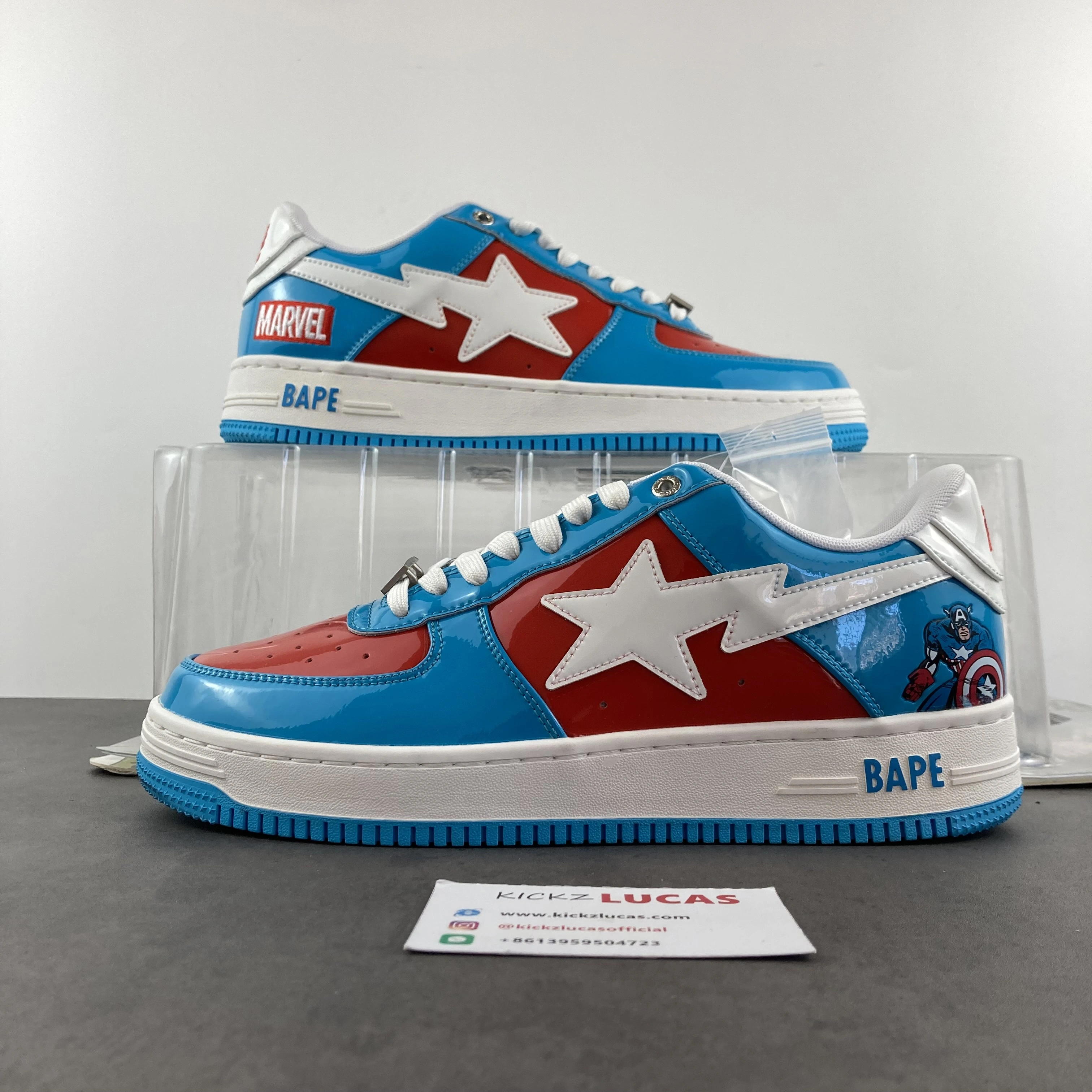 Upgraded A Bathing Ape Bape Sta Marvel Comics Captain America 001FWI 678