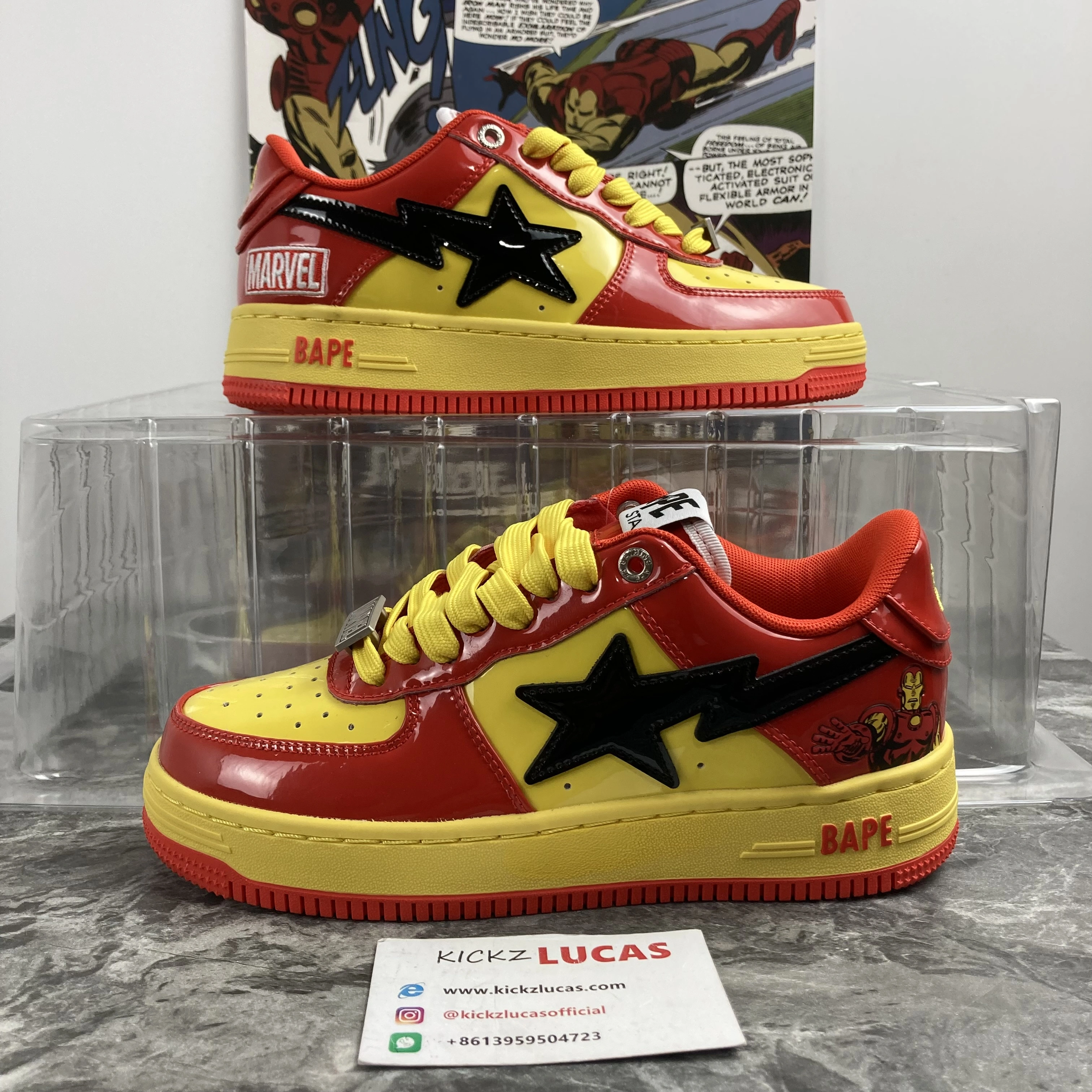 OnTrend A Bathing Ape Bape Sta Marvel Comics Iron Man 001FWI 679