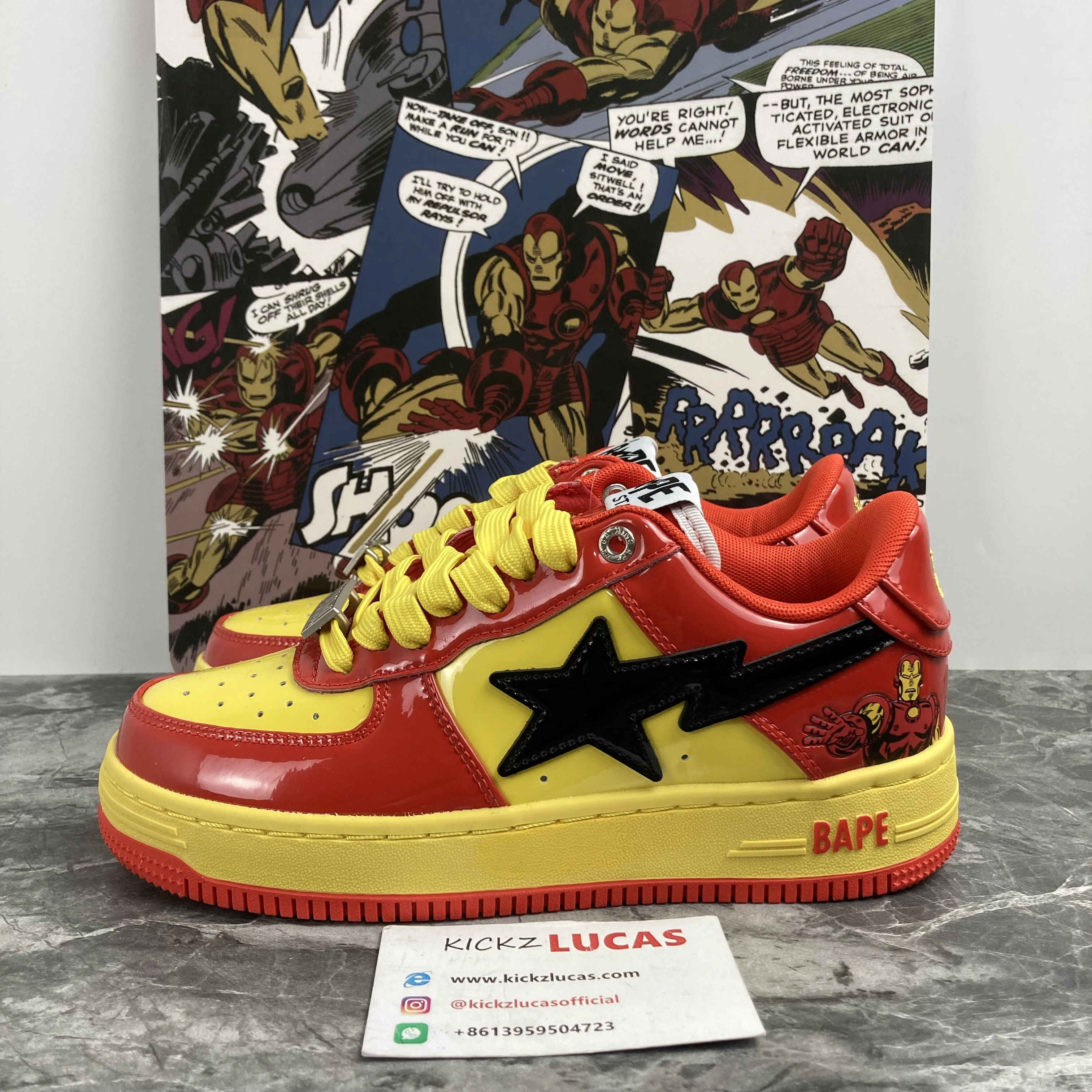 OnTrend A Bathing Ape Bape Sta Marvel Comics Iron Man 001FWI 679