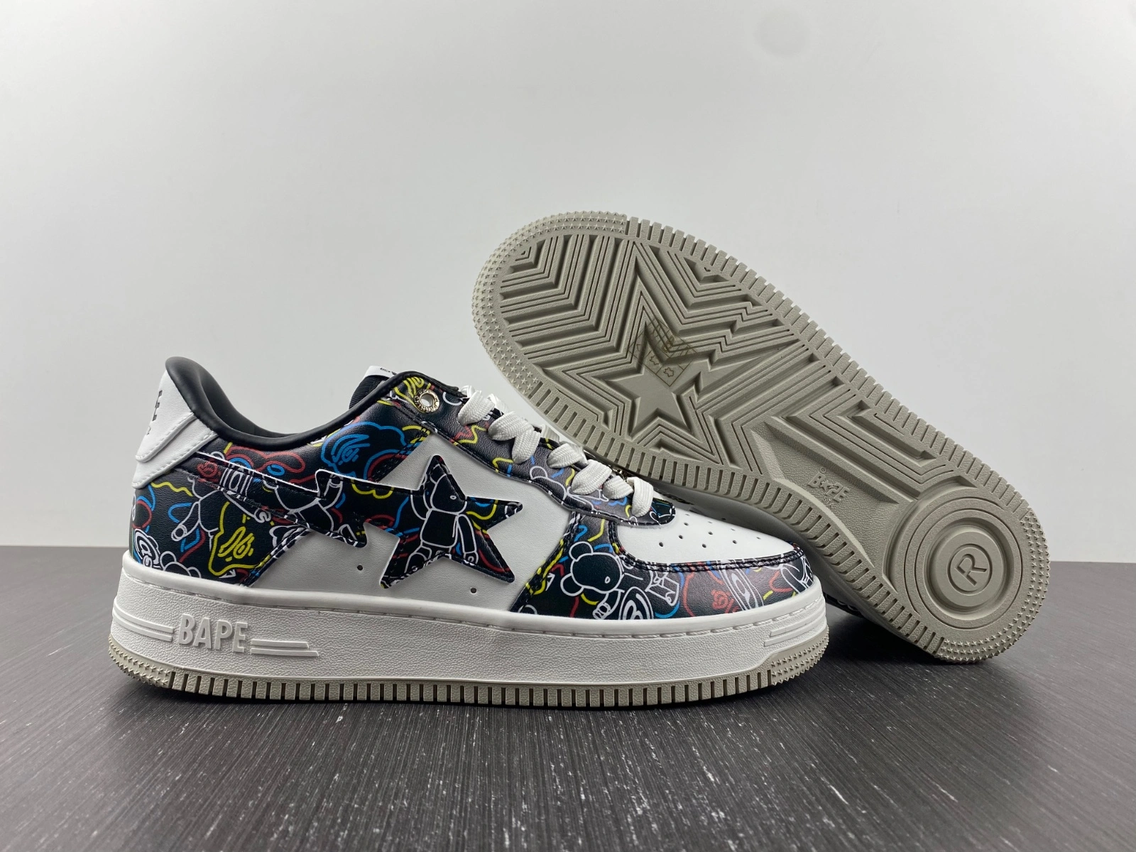 A Bathing Ape Bape Sta Medicom Toy Bearbrick Camo Black 1H73191913-BLK Stretchable 684