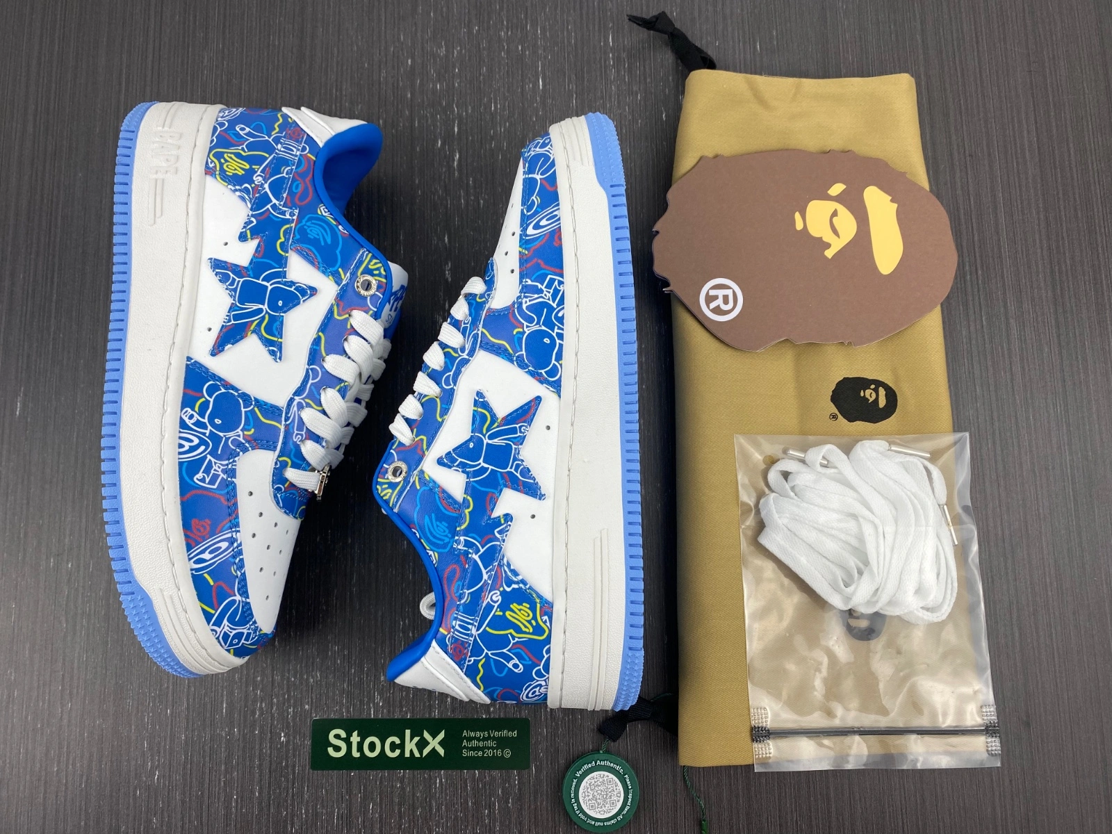 SoftTouch A Bathing Ape Bape Sta Medicom Toy Bearbrick Camo Blue 1H73191913-BLU 683