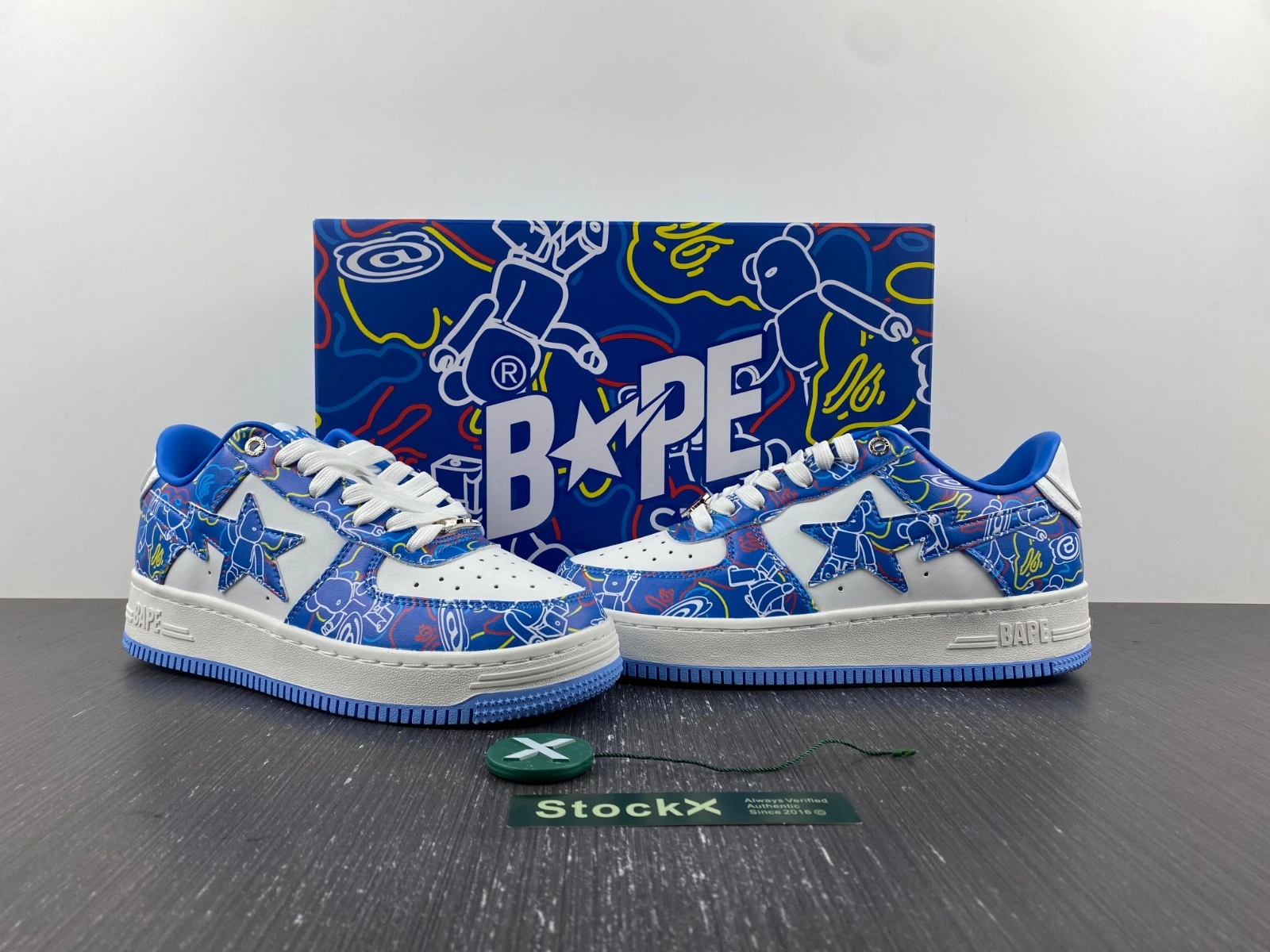 SoftTouch A Bathing Ape Bape Sta Medicom Toy Bearbrick Camo Blue 1H73191913-BLU 683
