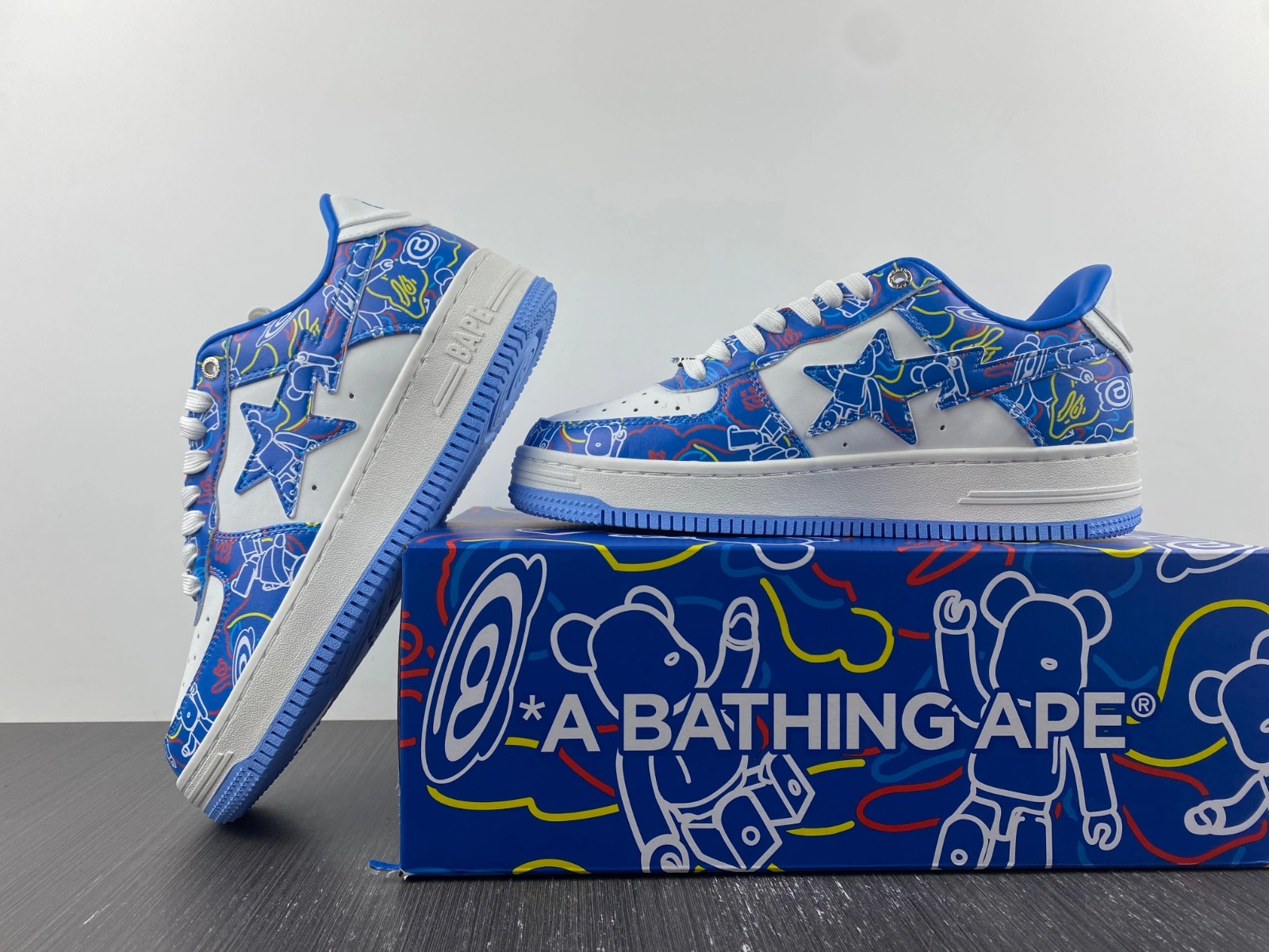 SoftTouch A Bathing Ape Bape Sta Medicom Toy Bearbrick Camo Blue 1H73191913-BLU 683