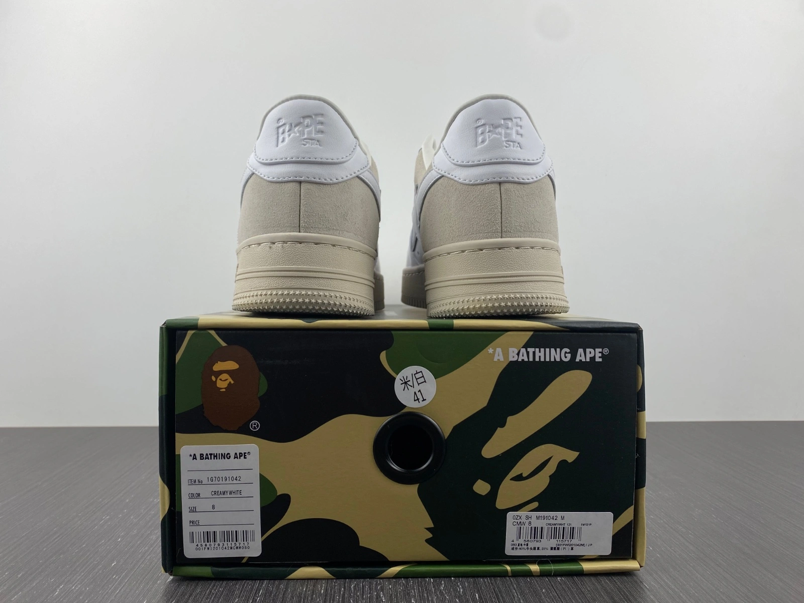 A Bathing Ape Bape Sta White Grey WaterResistant 691