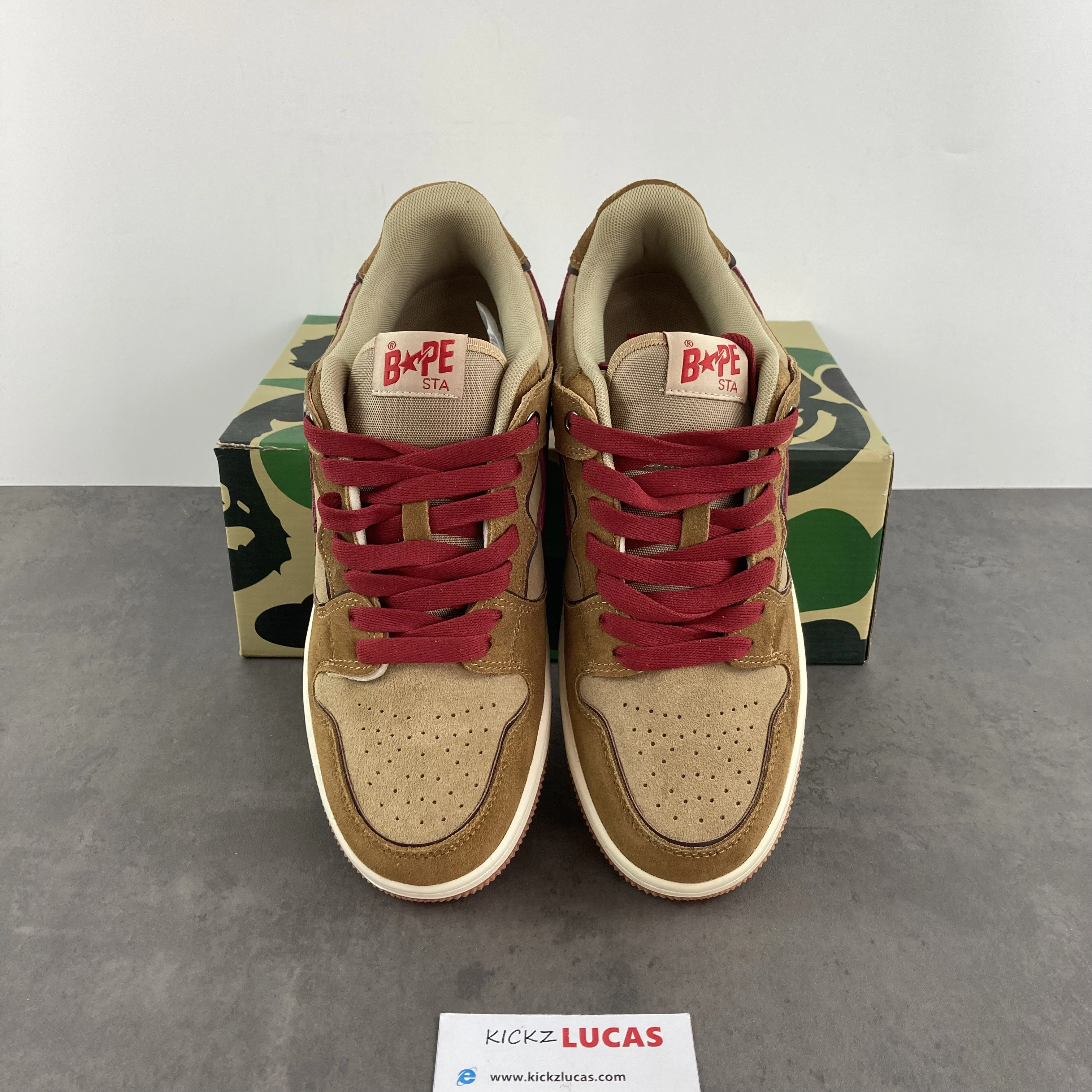 A Bathing Ape Sk8 Sta Wheat Red Practical 694