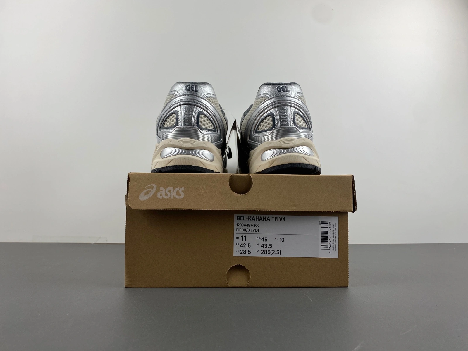 GoAnywhere ASICS Gel-Kahana TR V4 Silver White 1203A497- 2543