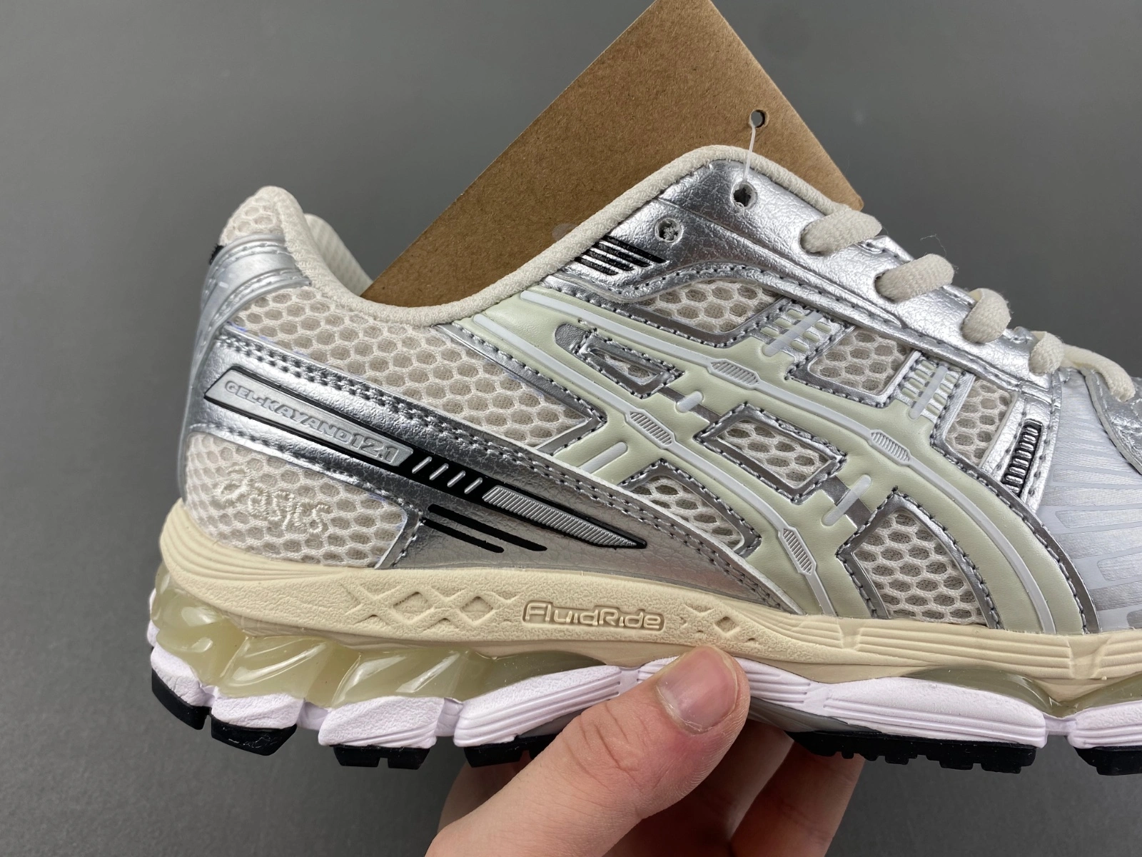 Fashionable ASICS Gel-Kayano 12.1 Ronnie Fieg Cream Pure Aqua 1203A555- 2538