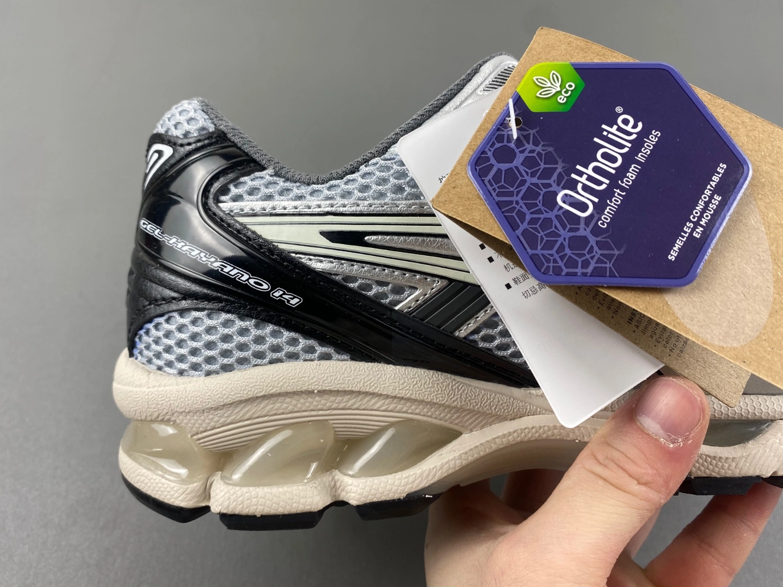 ASICS Gel-Kayano 14 Black Glacier Grey Silver 1201A935- EasyCare 2557
