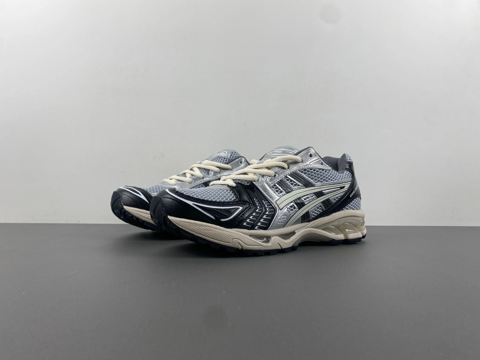 ASICS Gel-Kayano 14 Black Glacier Grey Silver 1201A935- EasyCare 2557