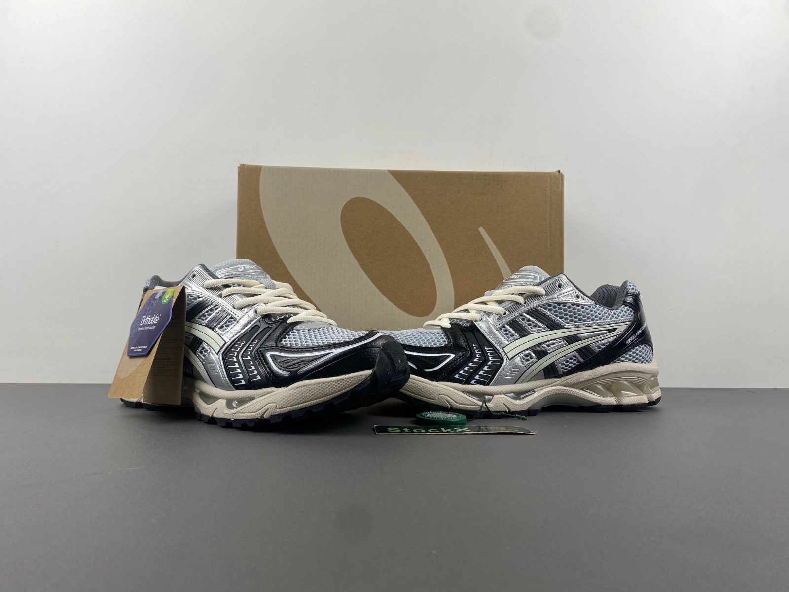 ASICS Gel-Kayano 14 Black Glacier Grey Silver 1201A935- EasyCare 2557