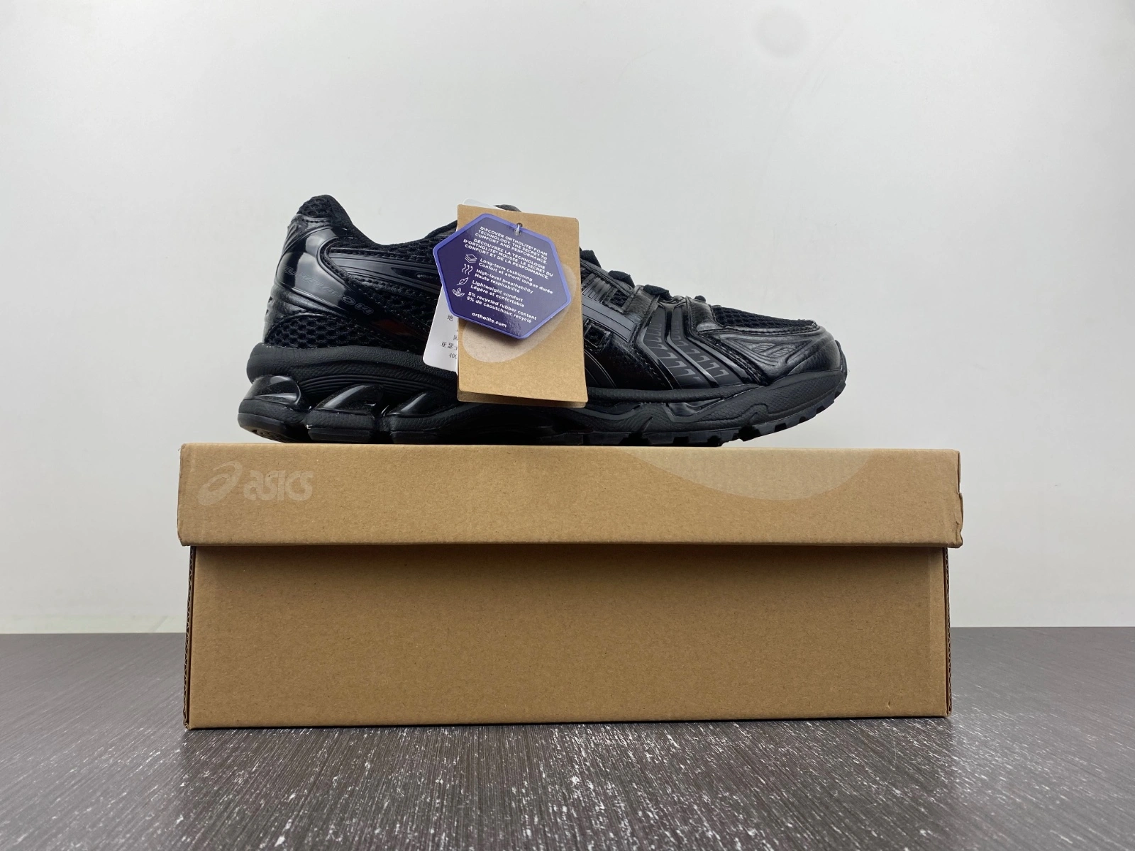 Upgraded ASICS Gel-Kayano 14 Black Graphite Grey 1201A019- 2561