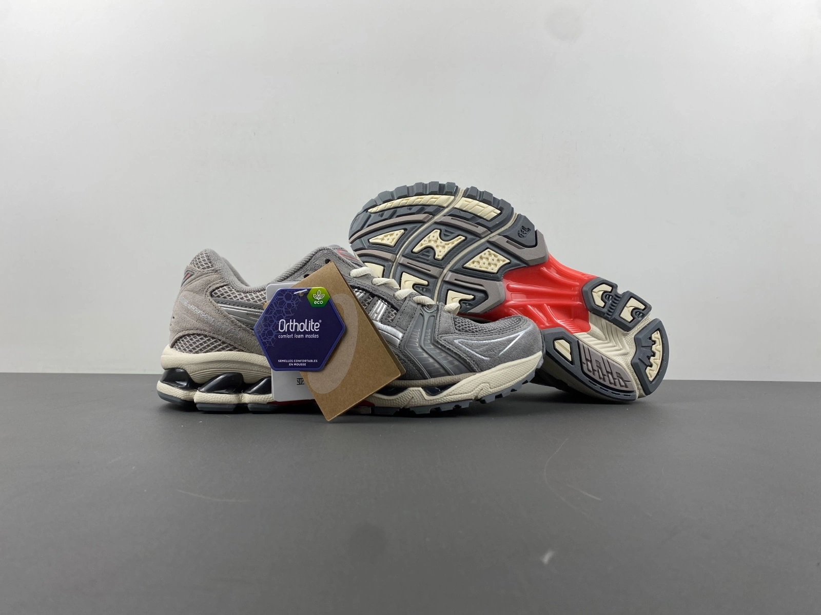Bright ASICS Gel-Kayano 14 Clay Grey Pure Silver 1201A161- 2553