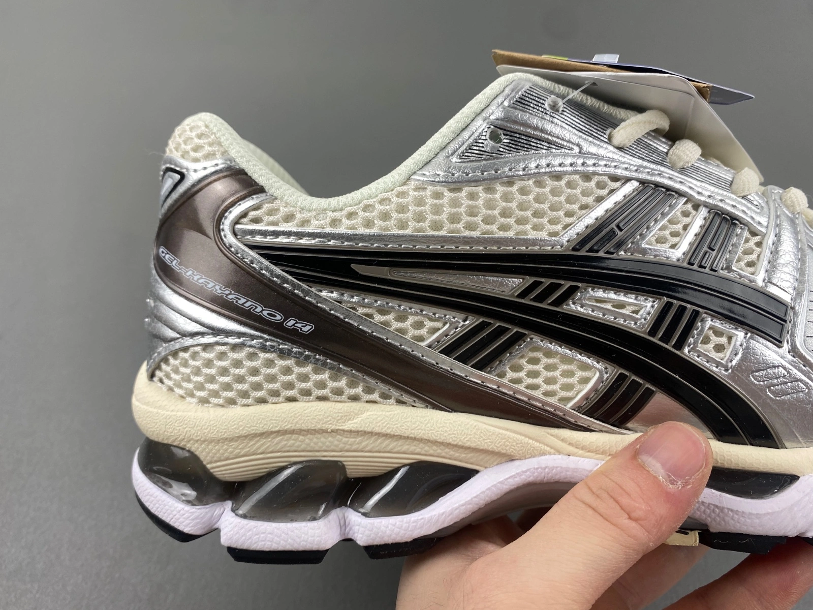 Versatile ASICS Gel-Kayano 14 Cream Black Metallic Plum 1201A019- 2556