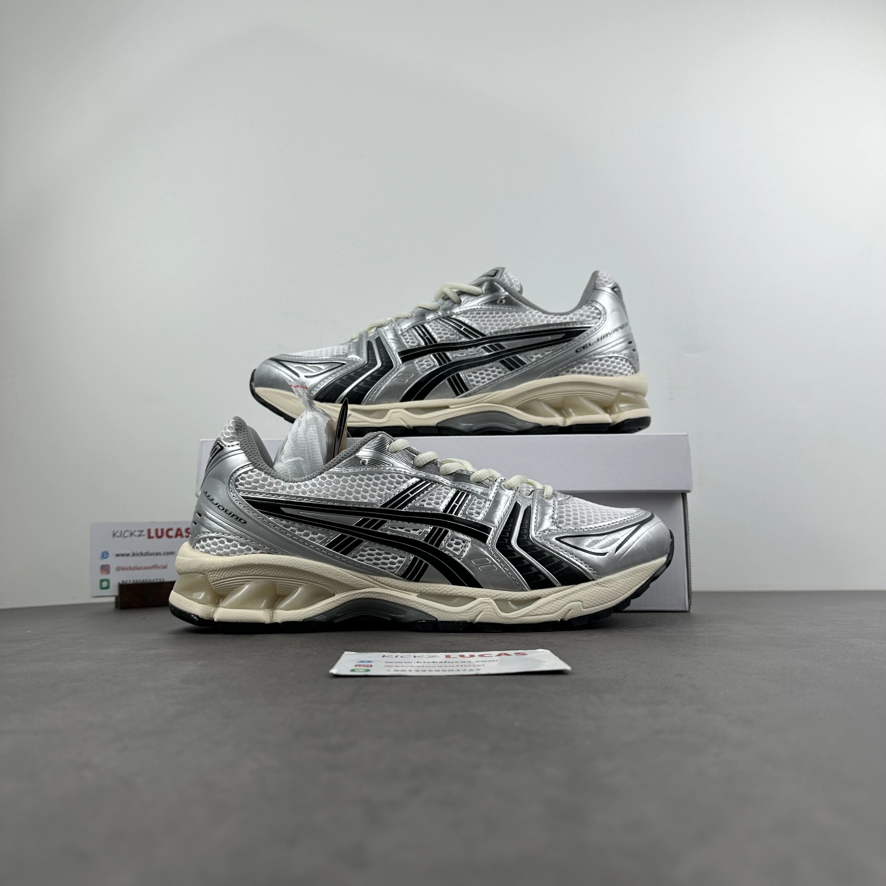 ASICS Gel-Kayano 14 JJJJound Silver Black 1201A457- SunProtective 2567