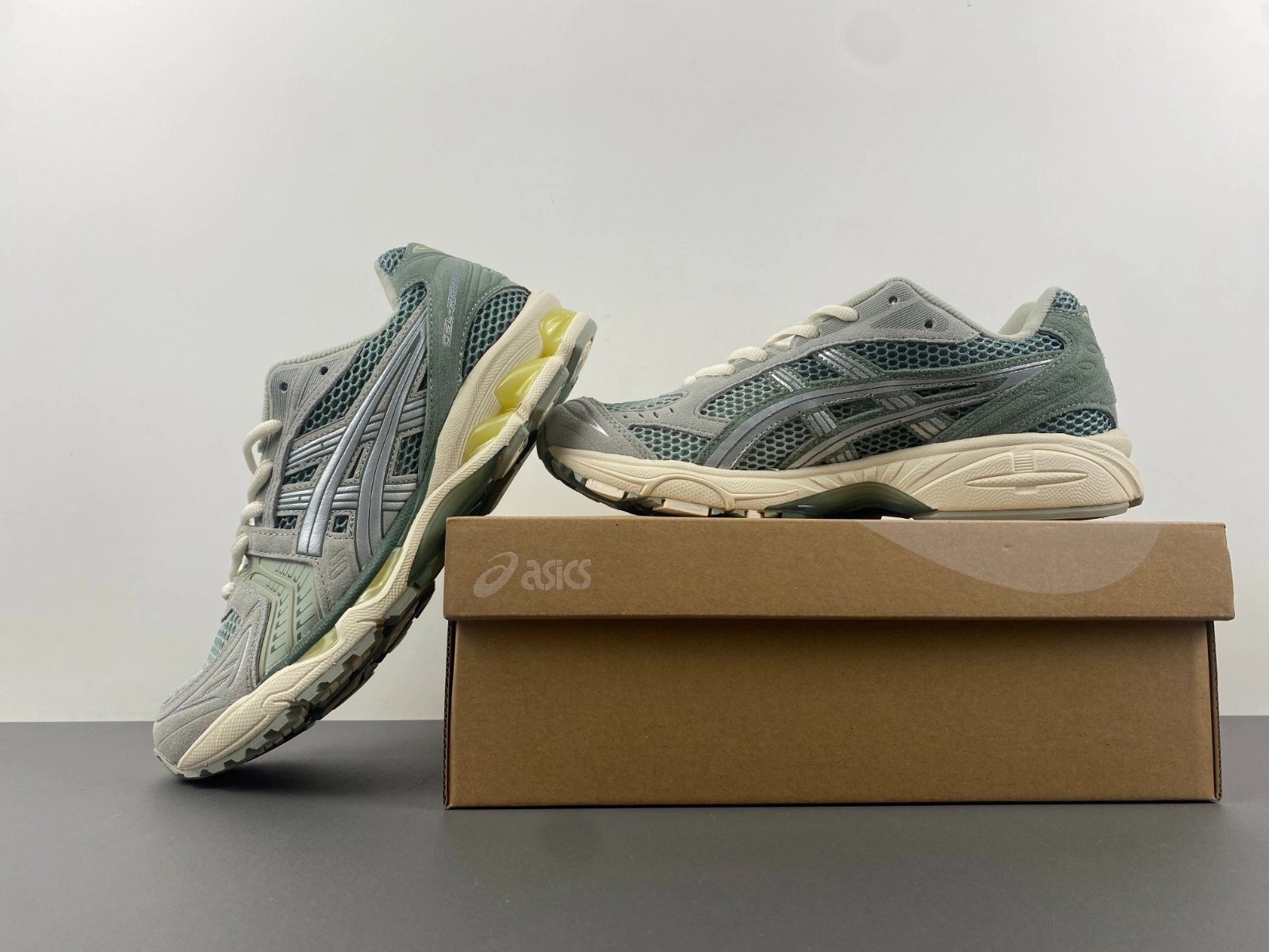 GoAnywhere ASICS Gel-Kayano 14 Olive Grey Pure Silver 1201A161- 2551