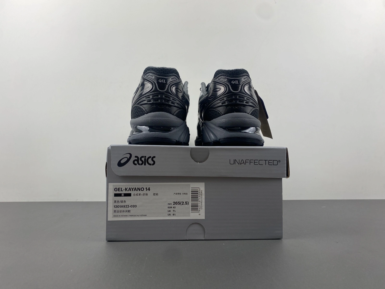 TimelessDesign ASICS Gel-Kayano 14 Unaffected Infinite Wonders Pack Black Silver 1201A922- 2550