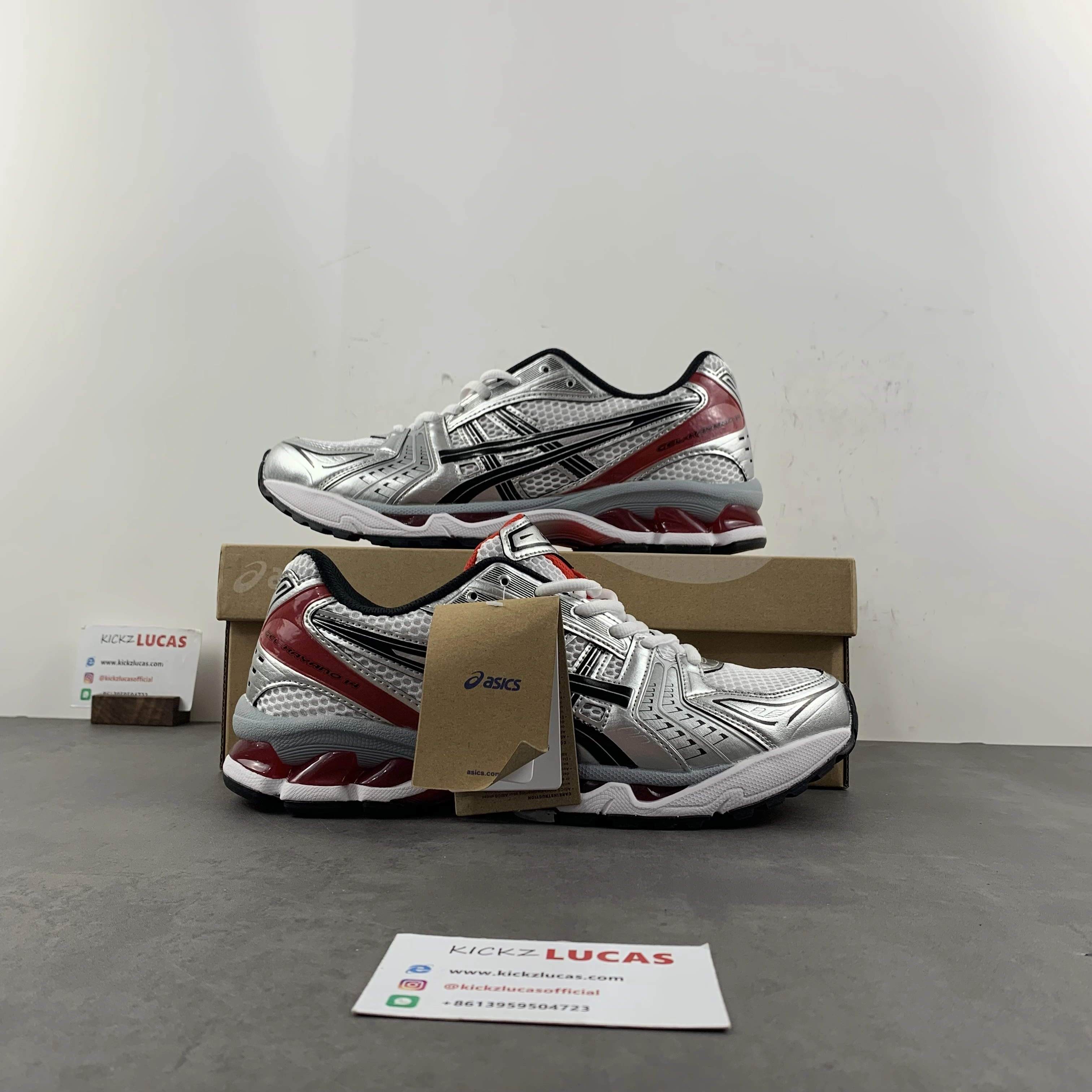Cozy ASICS Gel-Kayano 14 White  Red 1201A019- 2566