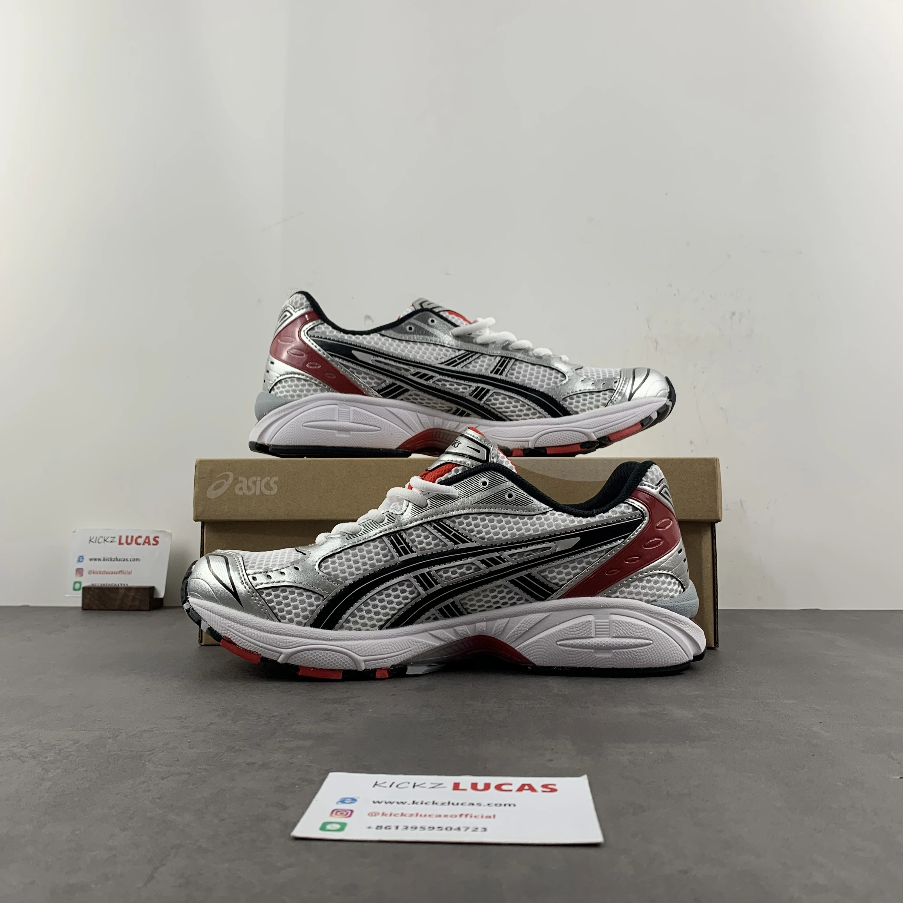 Cozy ASICS Gel-Kayano 14 White  Red 1201A019- 2566