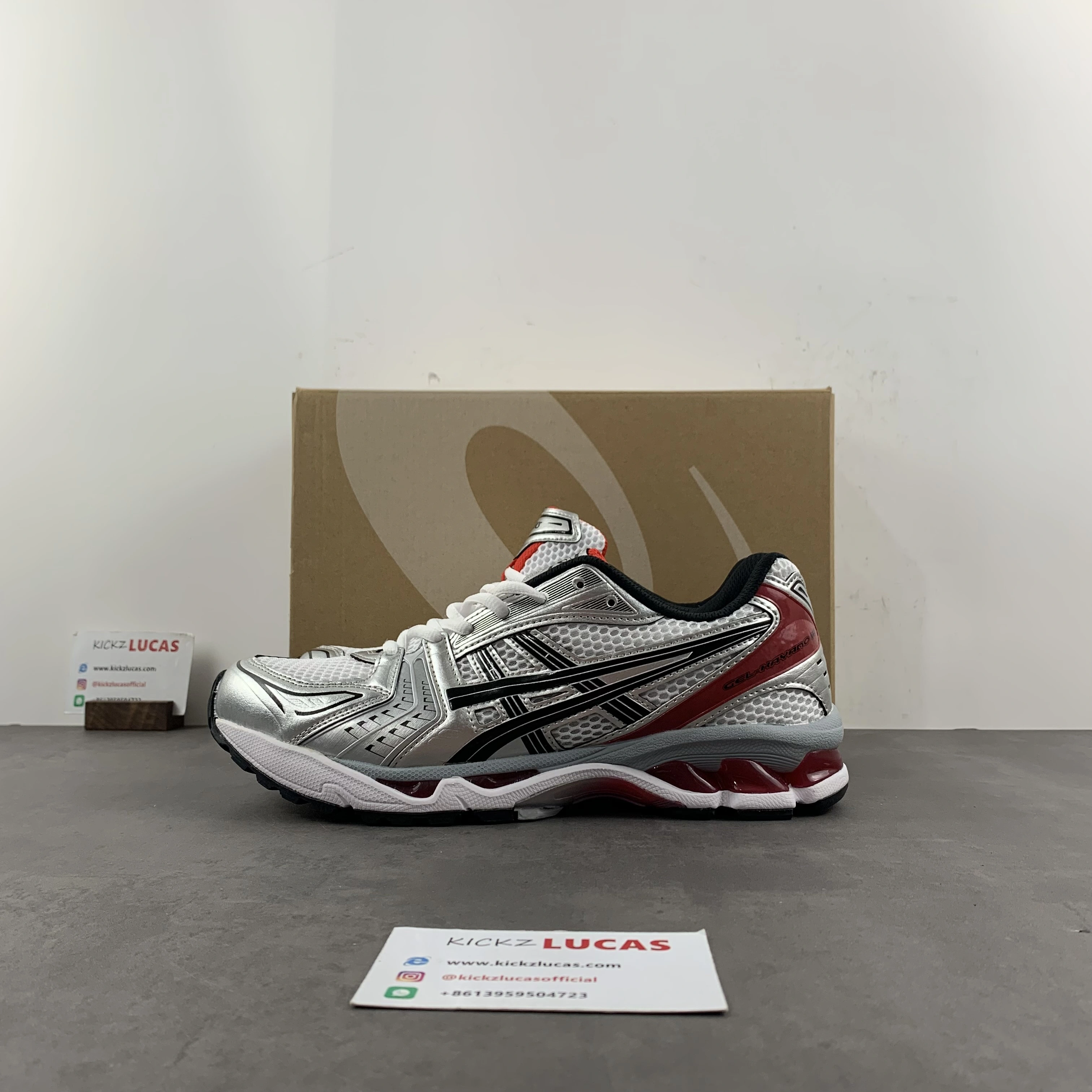 Cozy ASICS Gel-Kayano 14 White  Red 1201A019- 2566
