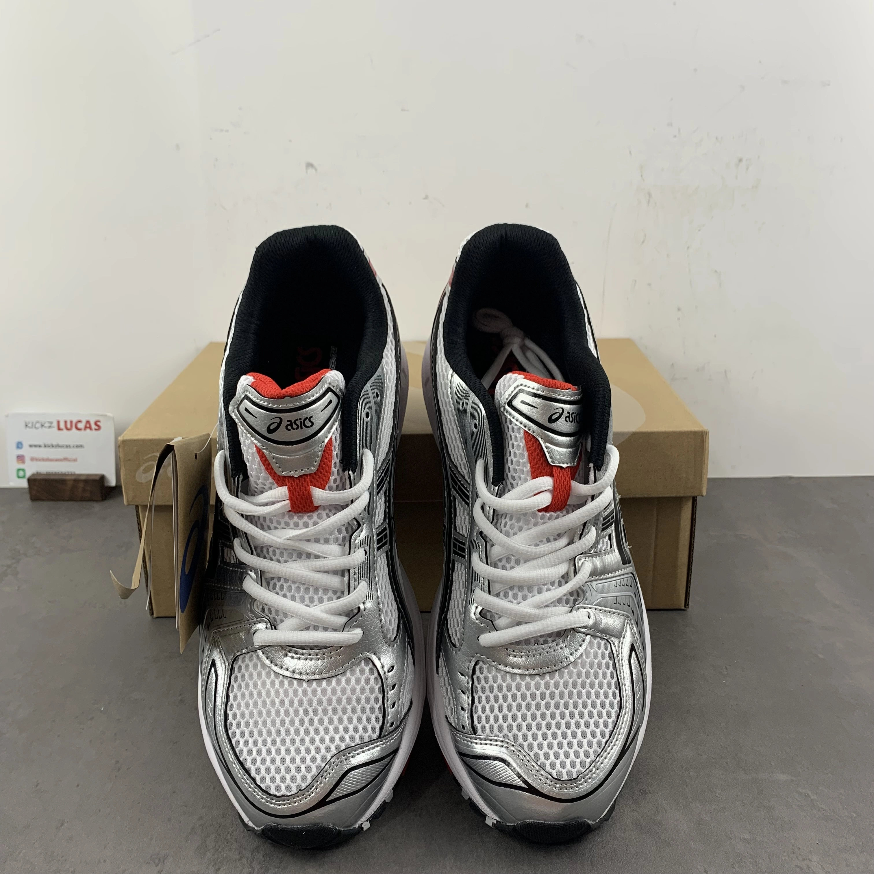 Cozy ASICS Gel-Kayano 14 White  Red 1201A019- 2566