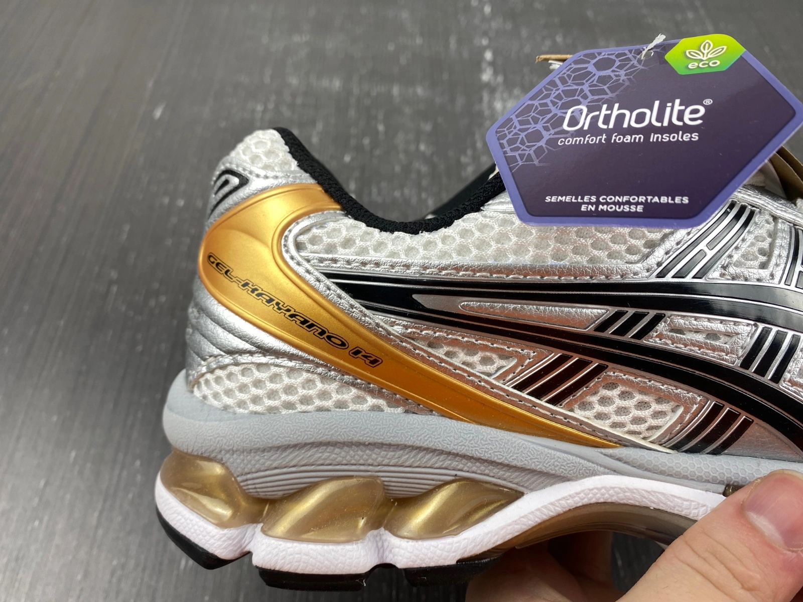 ASICS Gel-Kayano 14 White Pure Gold 1201A019- MoistureWicking 2570