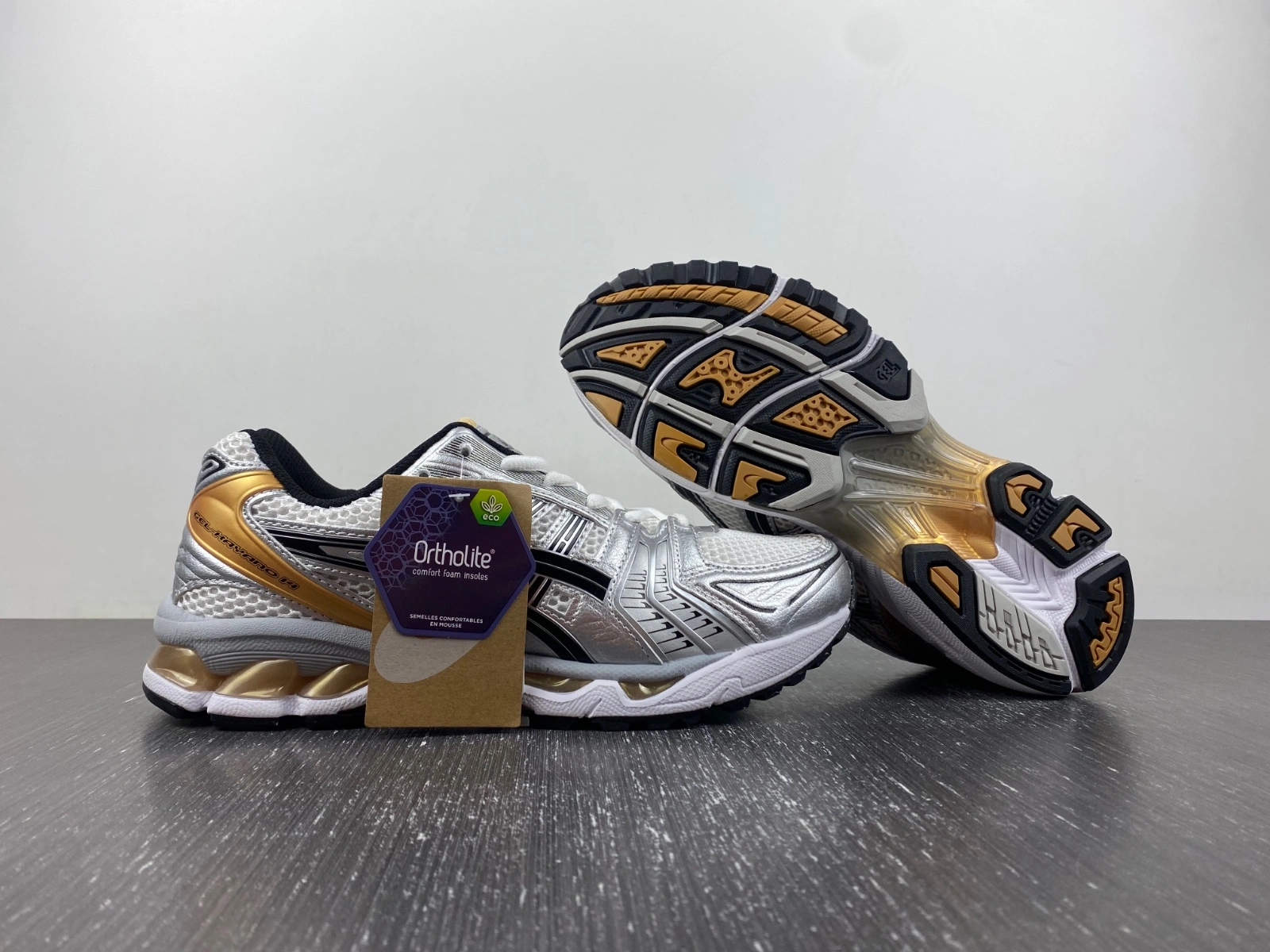 ASICS Gel-Kayano 14 White Pure Gold 1201A019- MoistureWicking 2570