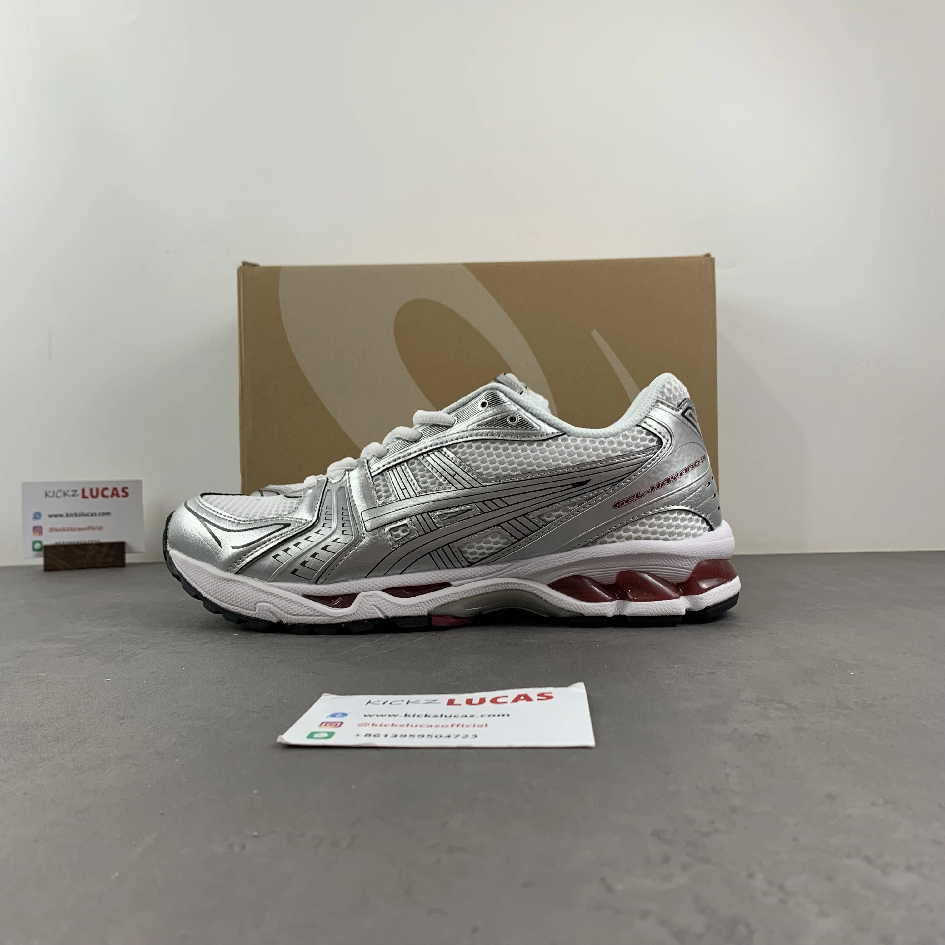 SmoothTexture ASICS Gel-Kayano 14 White Pure Silver 1201A019- 2560